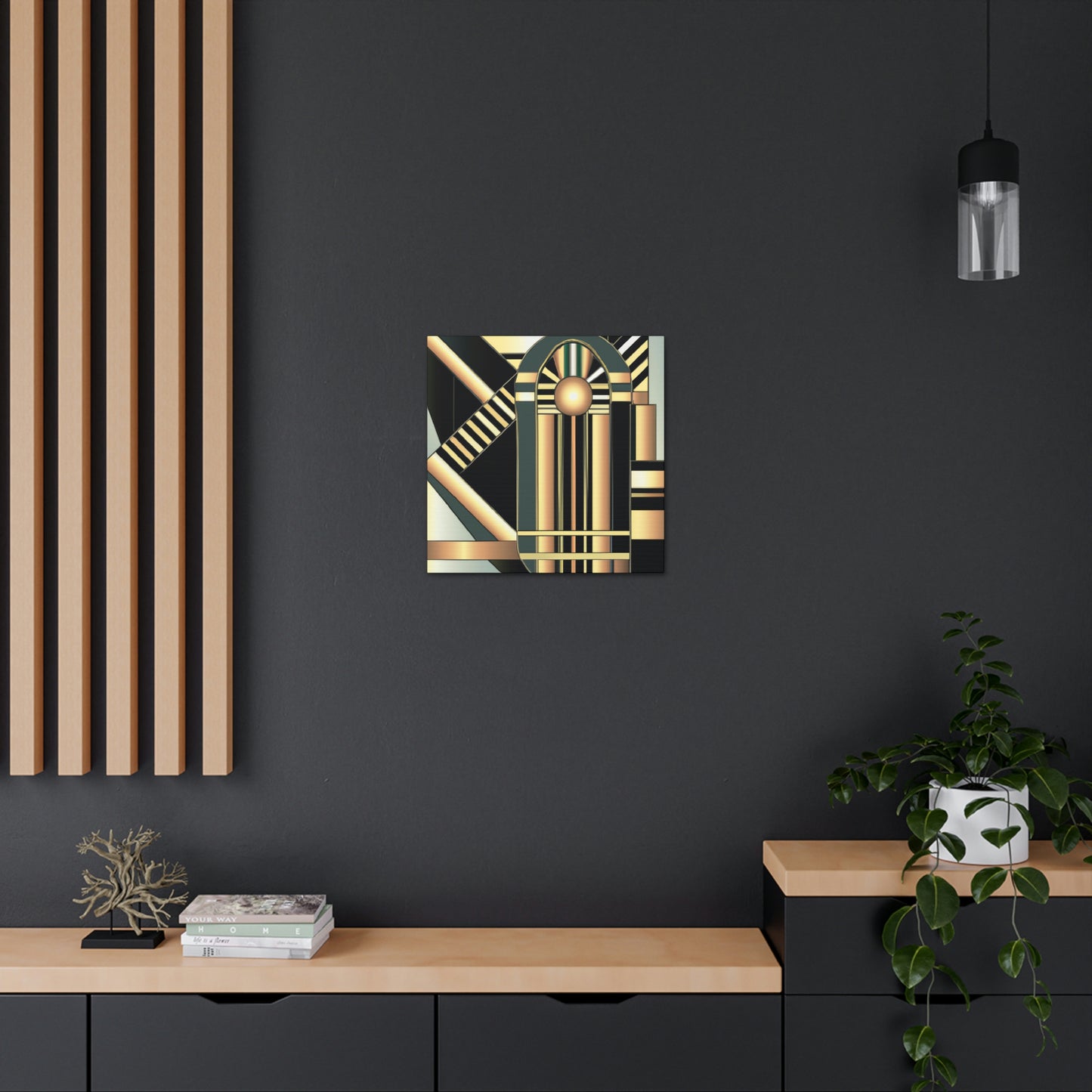 "Striking Art Deco Glory" - Canvas