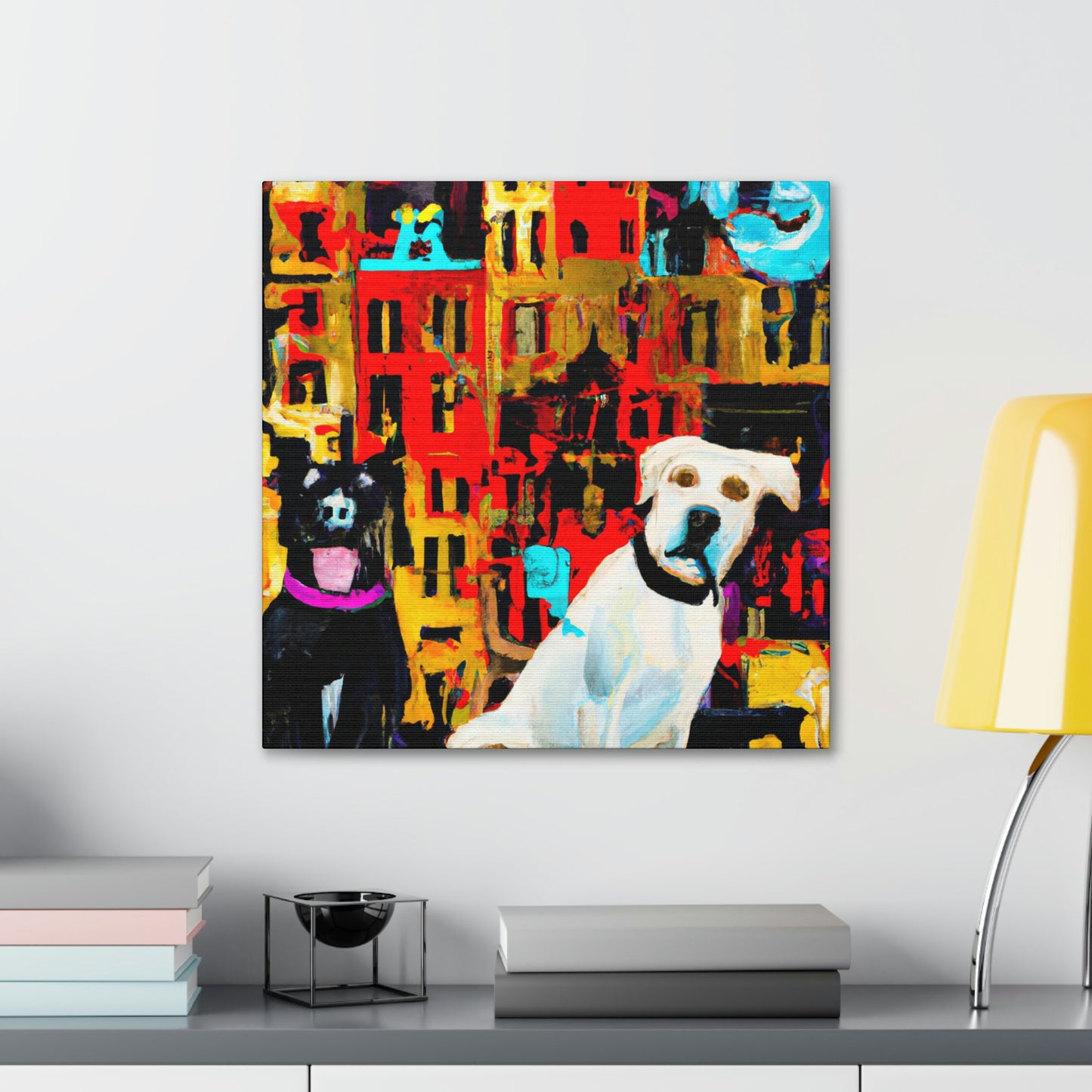 Dogs in Baroque Style - Canvas