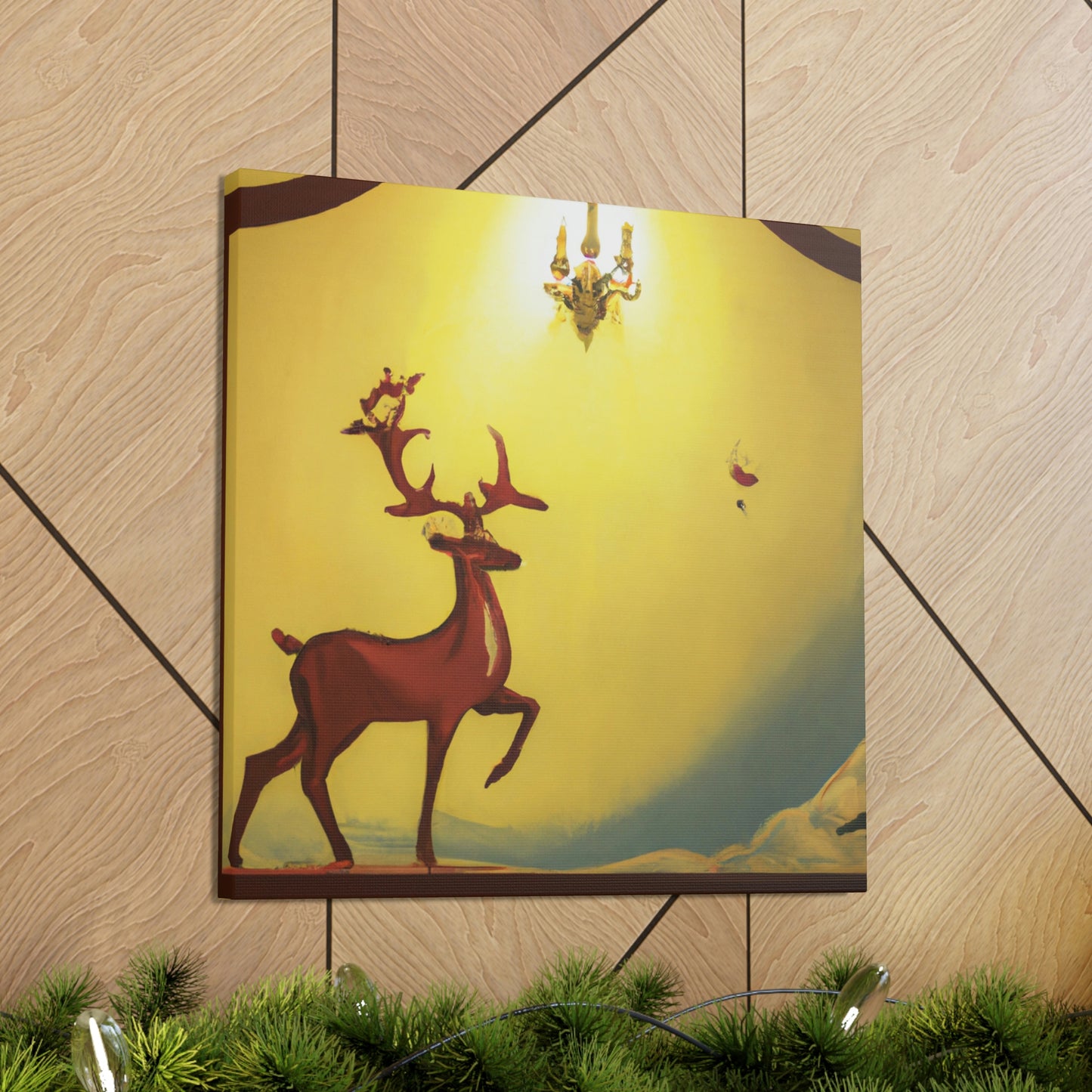 "Reindeer Art Deco" - Canvas