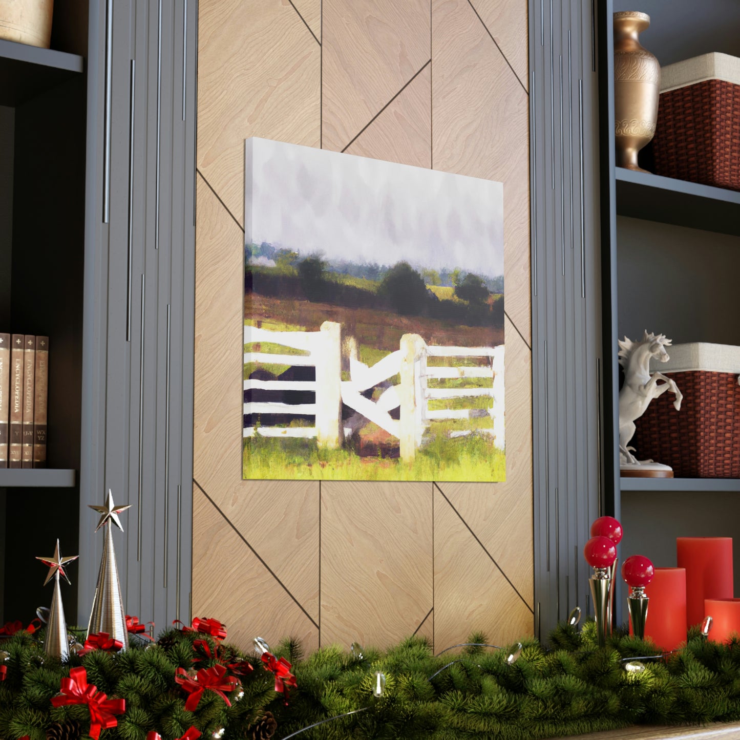 "Fence in the Barnyard" - Canvas