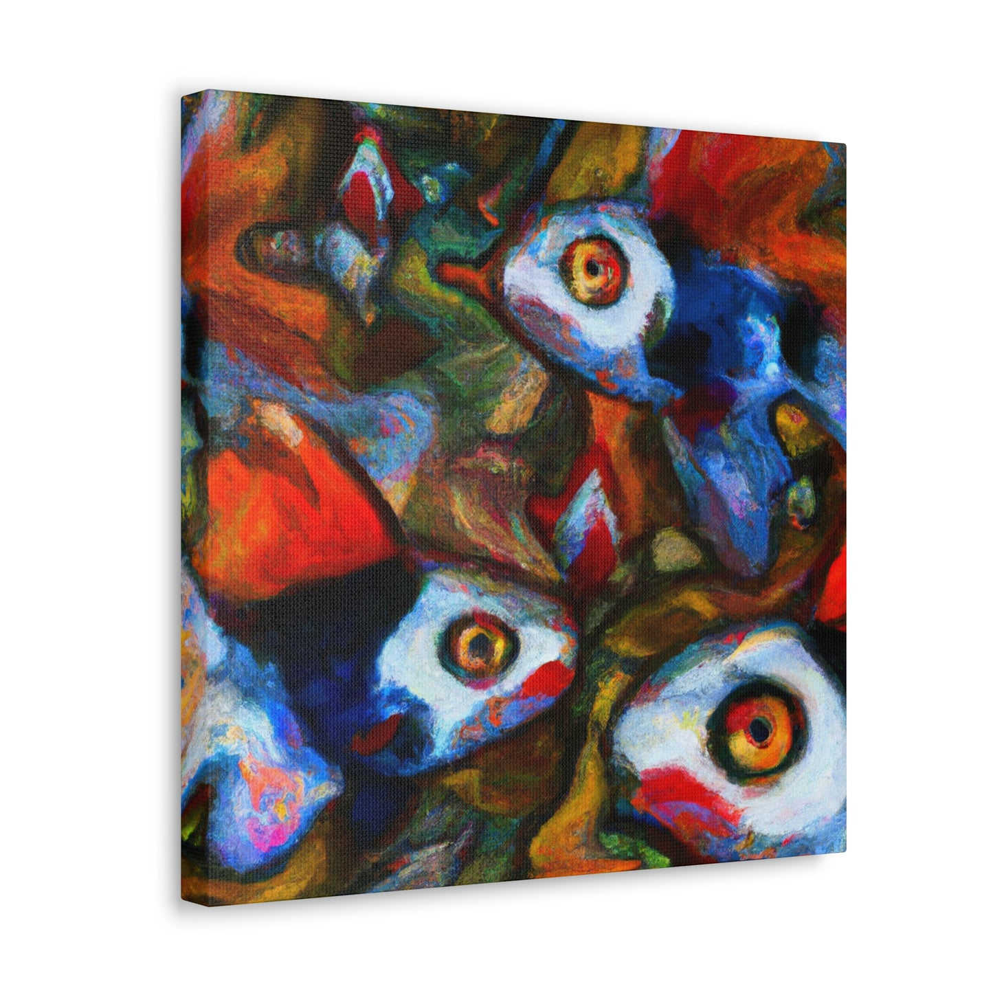 "Guppy in Expressionism" - Canvas