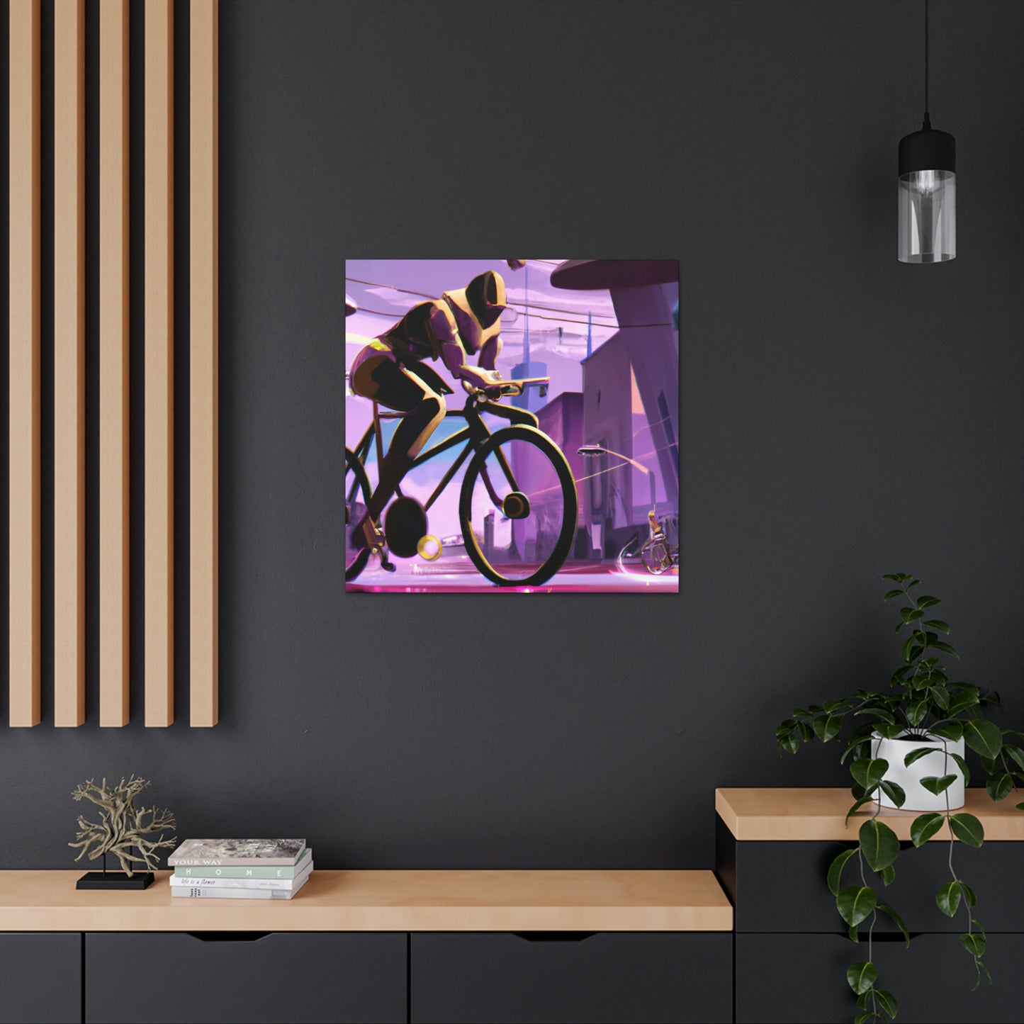 "Biking in the Jazz Age" - Canvas