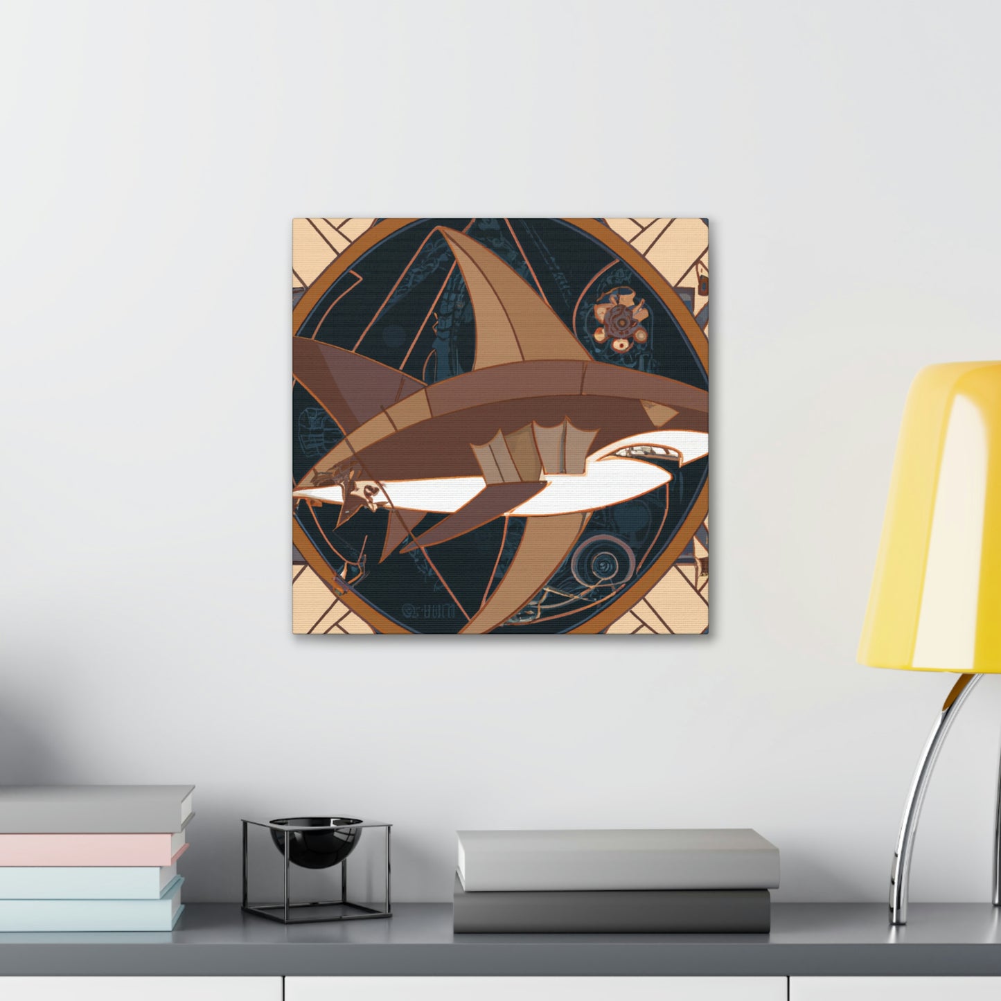 "Shark of the Roaring Twenties" - Canvas