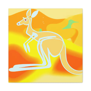 Kangaroo's Living Vividly - Canvas