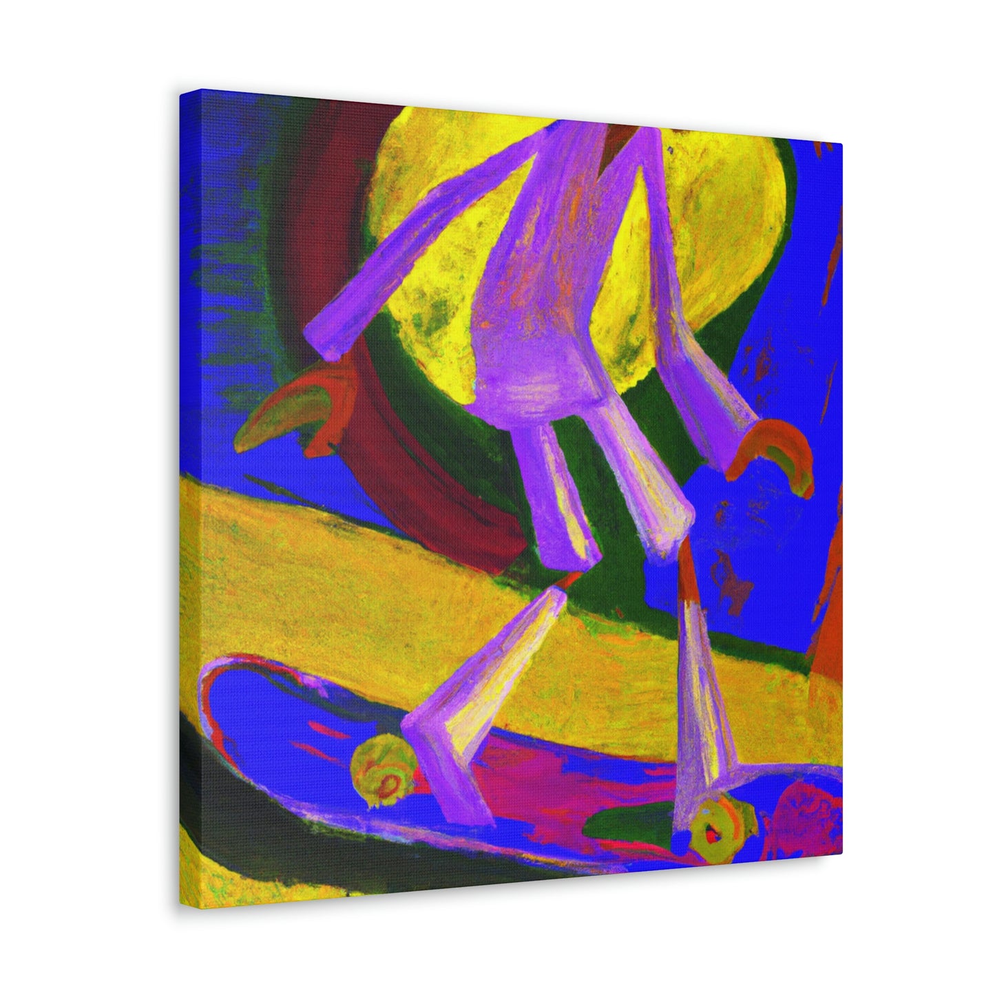 Skateboarding Expressionism - Canvas