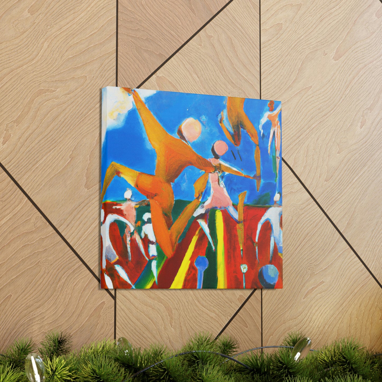 Soccer in Surrealism. - Canvas