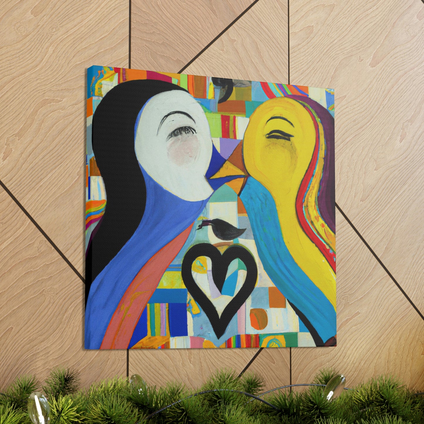 Loving Duo Portrait - Canvas