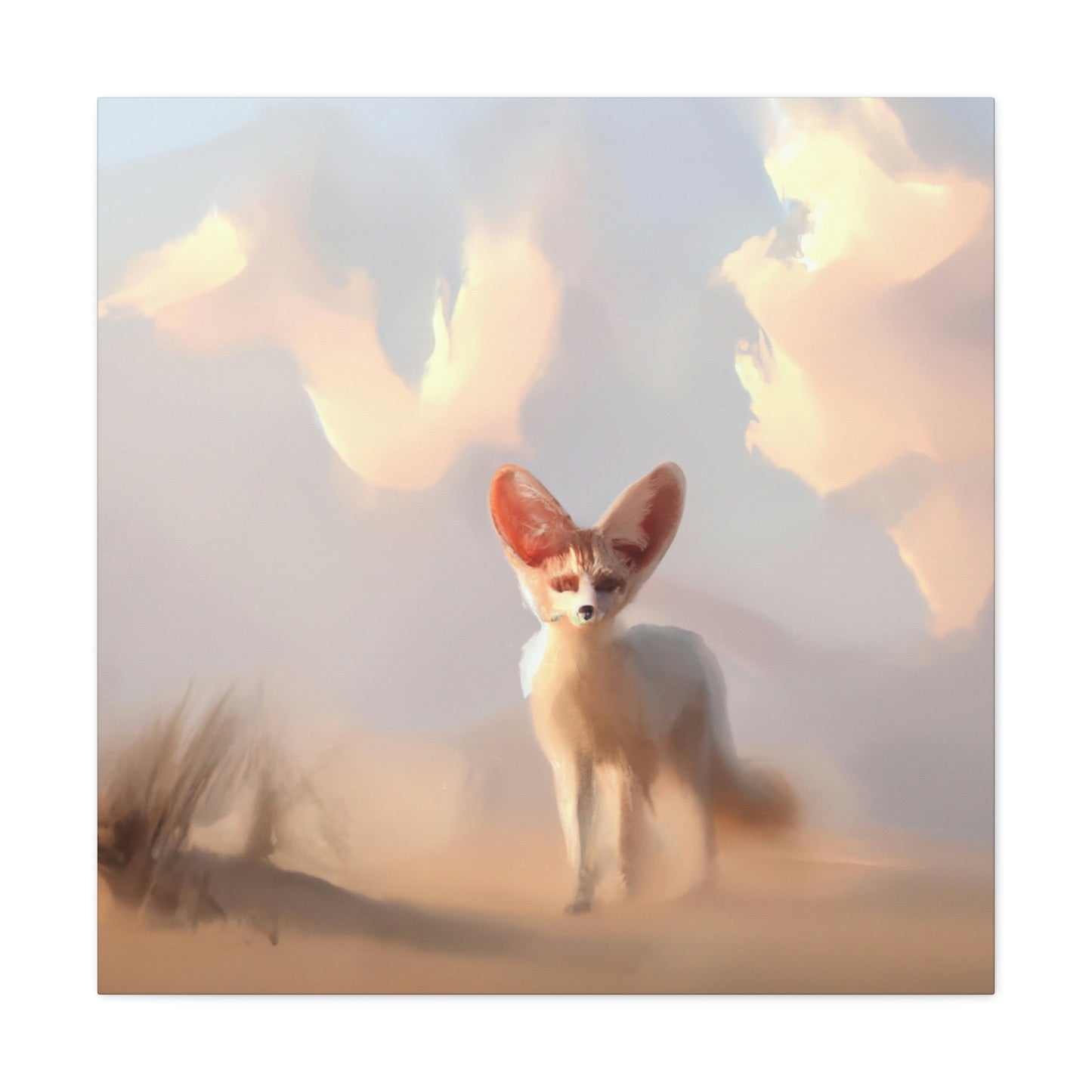 Fennec Fox Reflection - Canvas