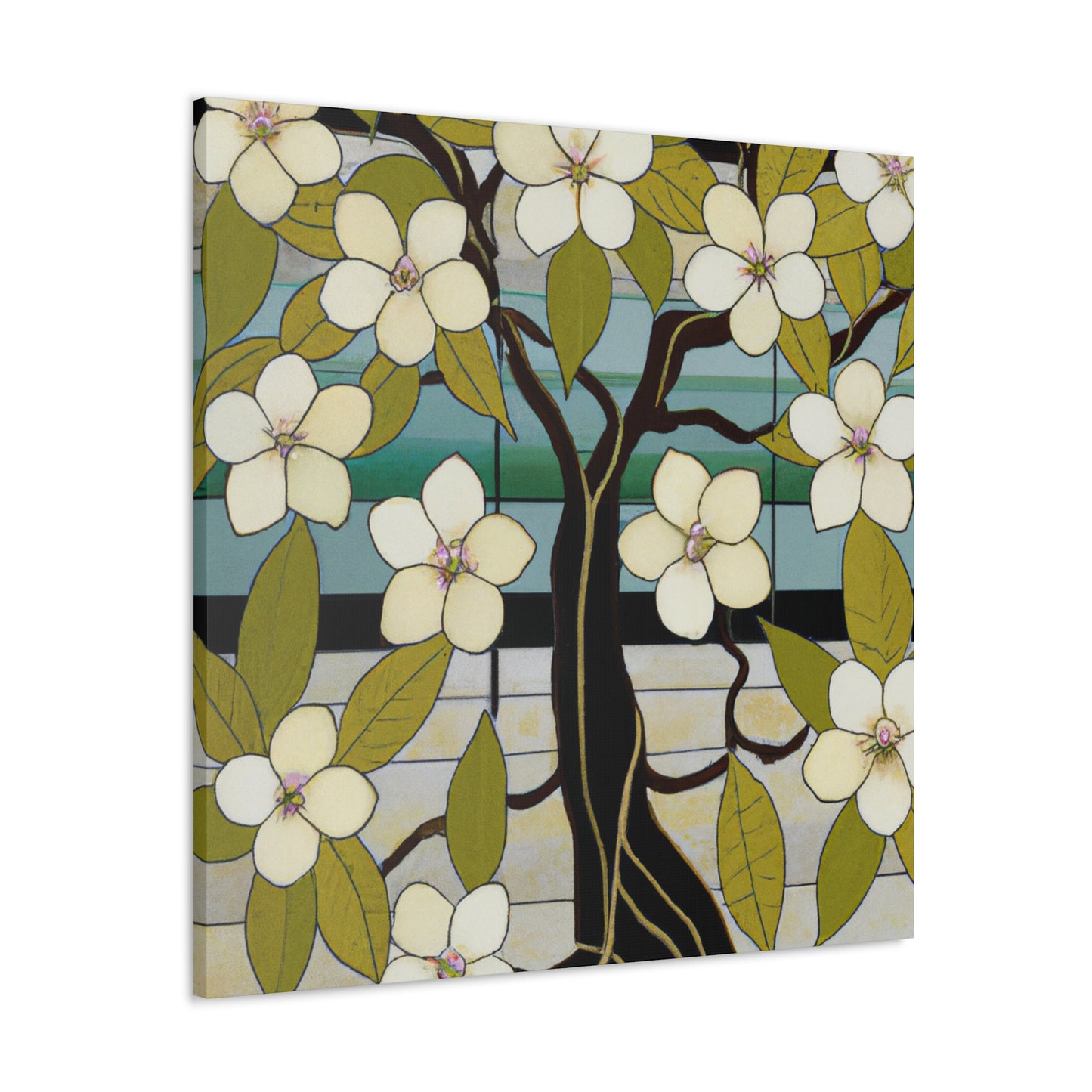 "Elegant Dogwood Bloom" - Canvas