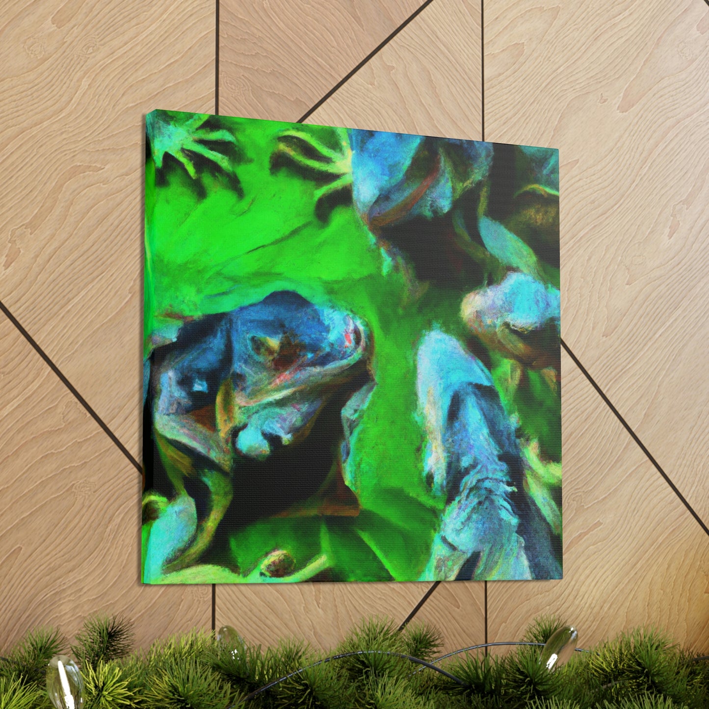 Iguanas in Impressionism - Canvas