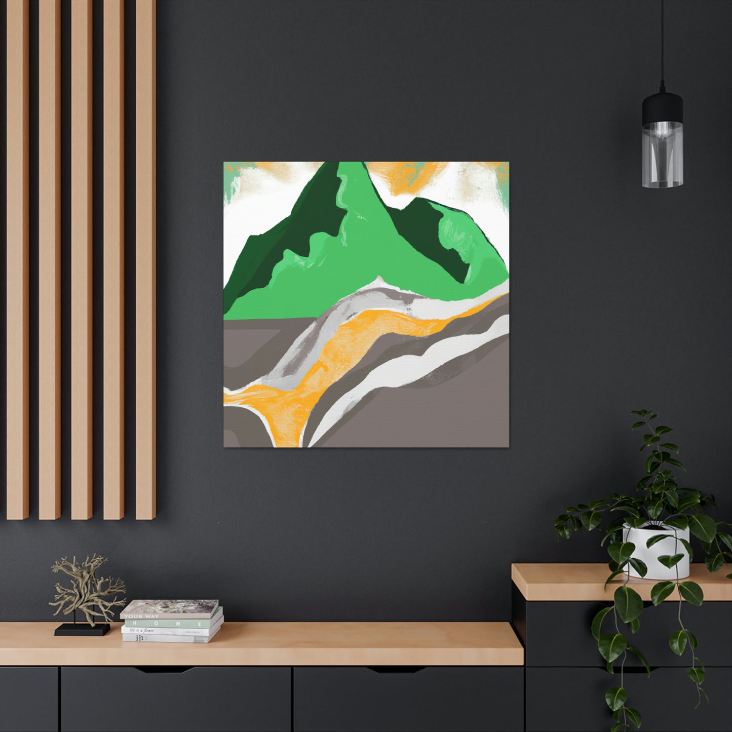 Mountain Majesty Ablaze - Canvas