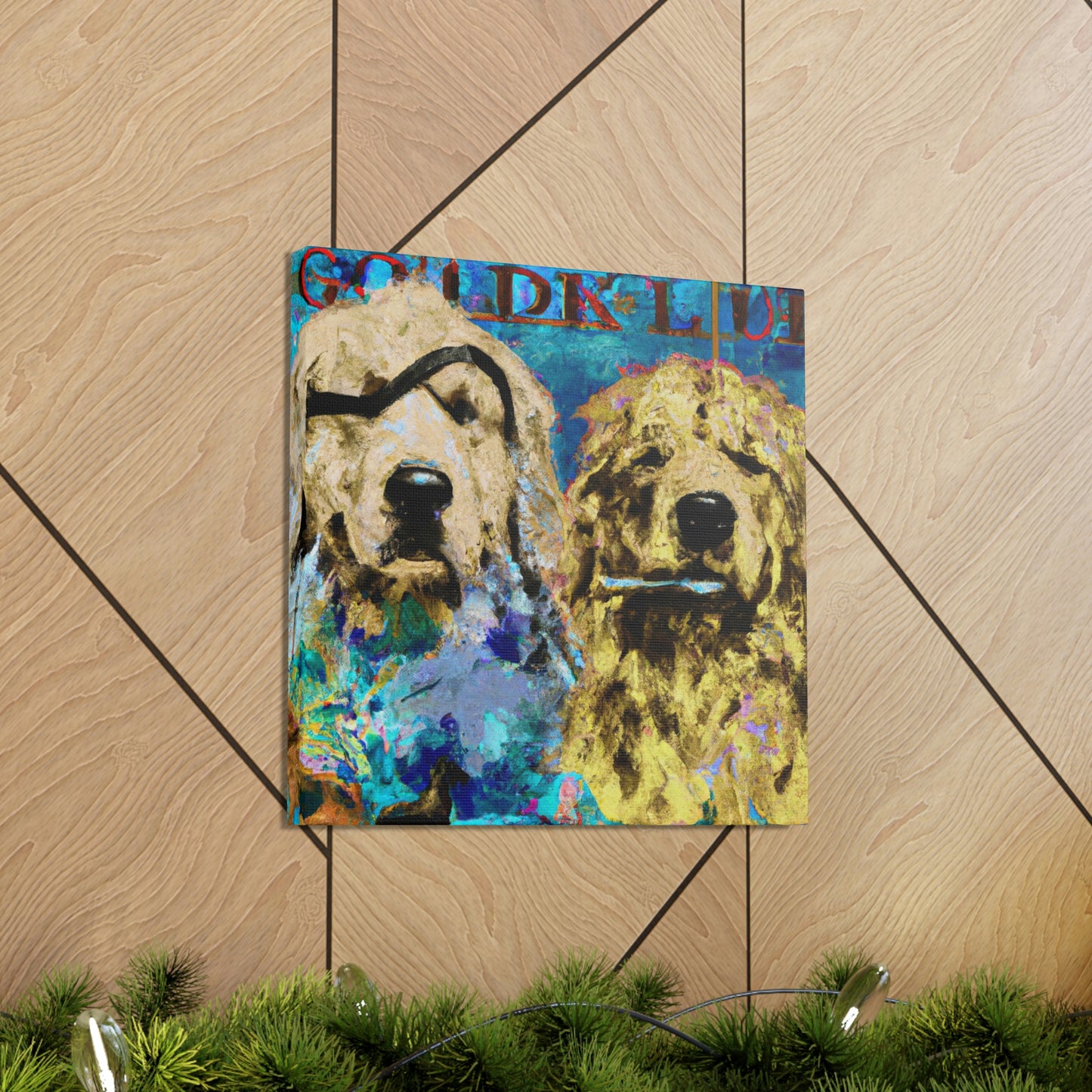 "Golden Retriever Repose" - Canvas