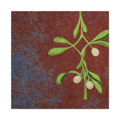 "Mistletoe in Monochrome" - Canvas