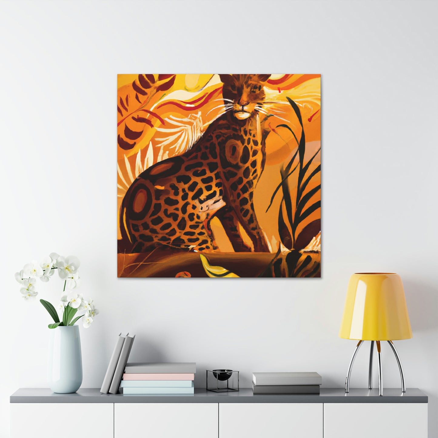 "Leopard in the Jazz Age" - Canvas