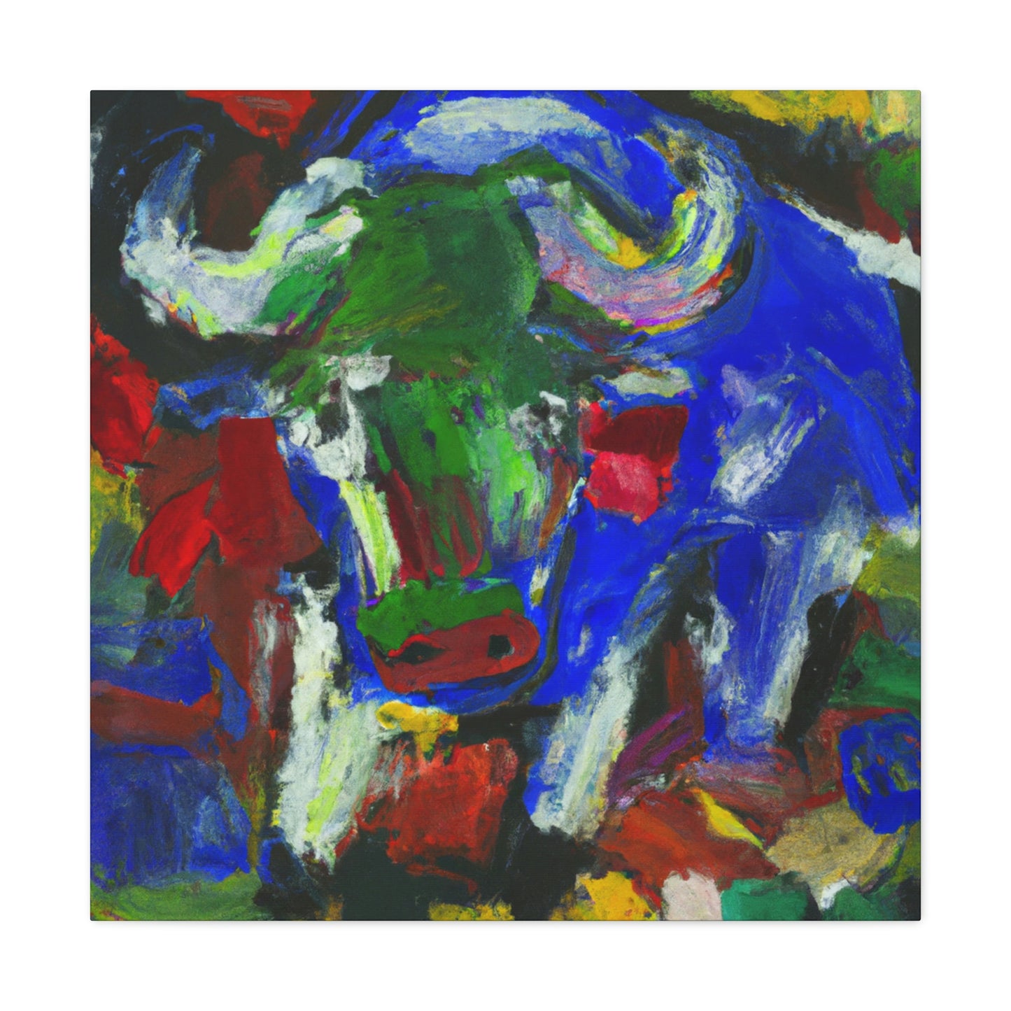 "Buffalo in Abstraction" - Canvas