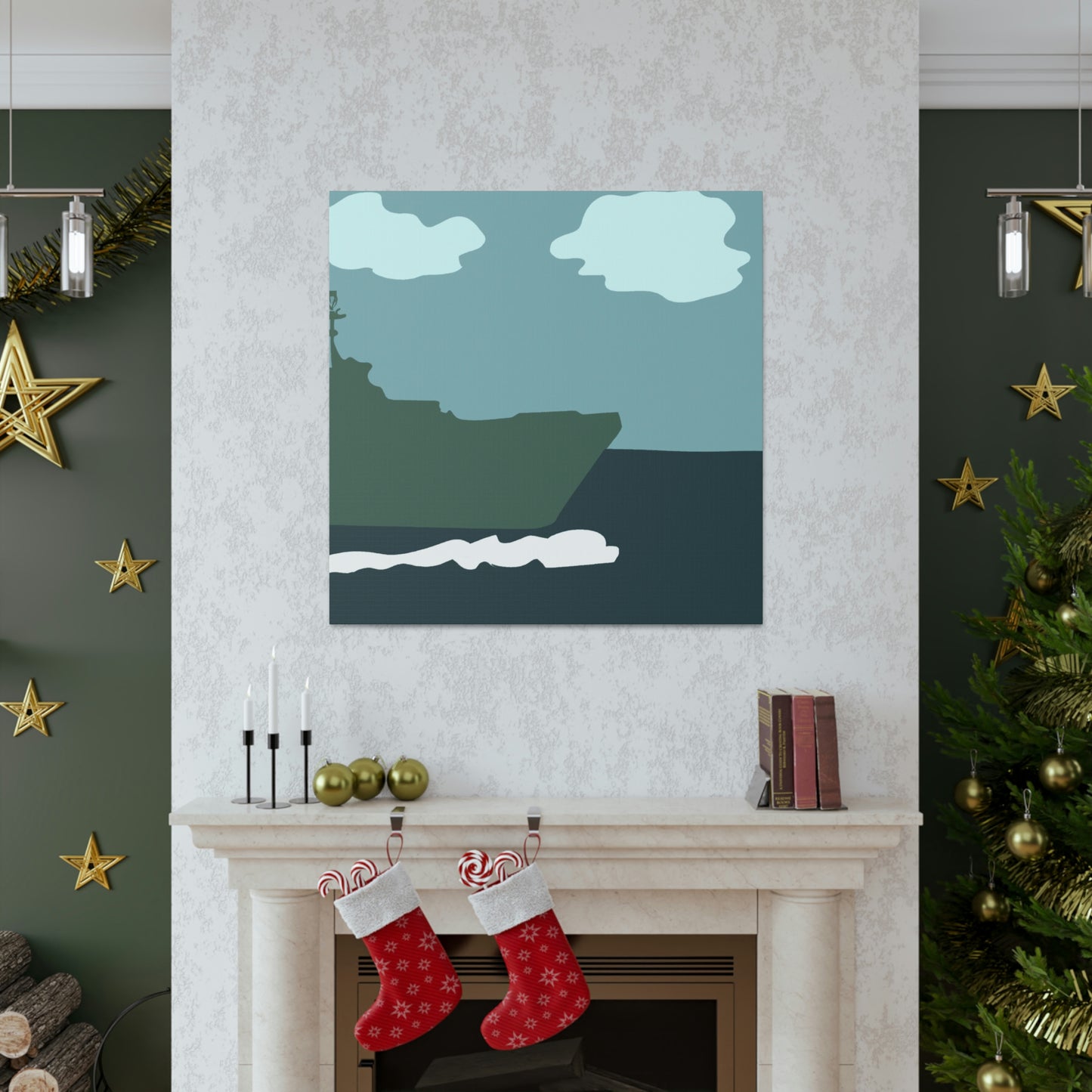 Marine Minimalism Scene - Canvas