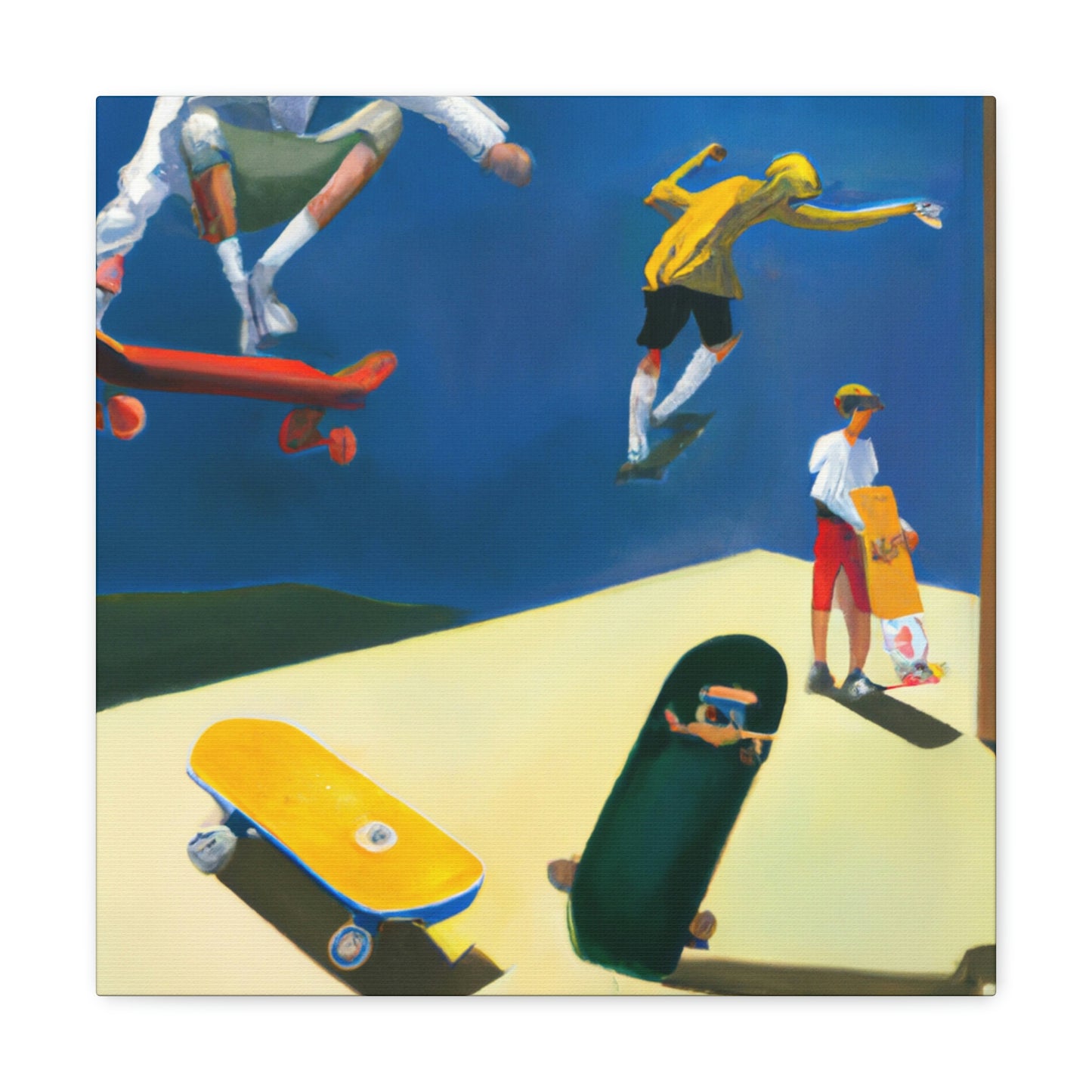 Skateboarding Dreamscape - Canvas