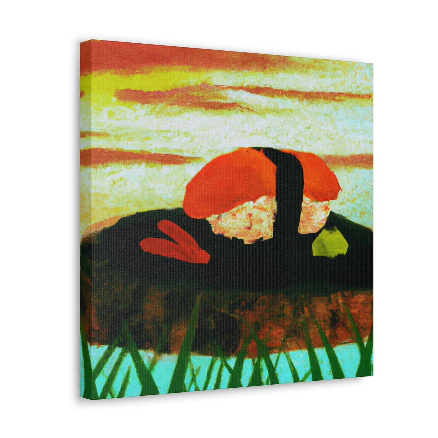 Sushi Seas of Satin - Canvas