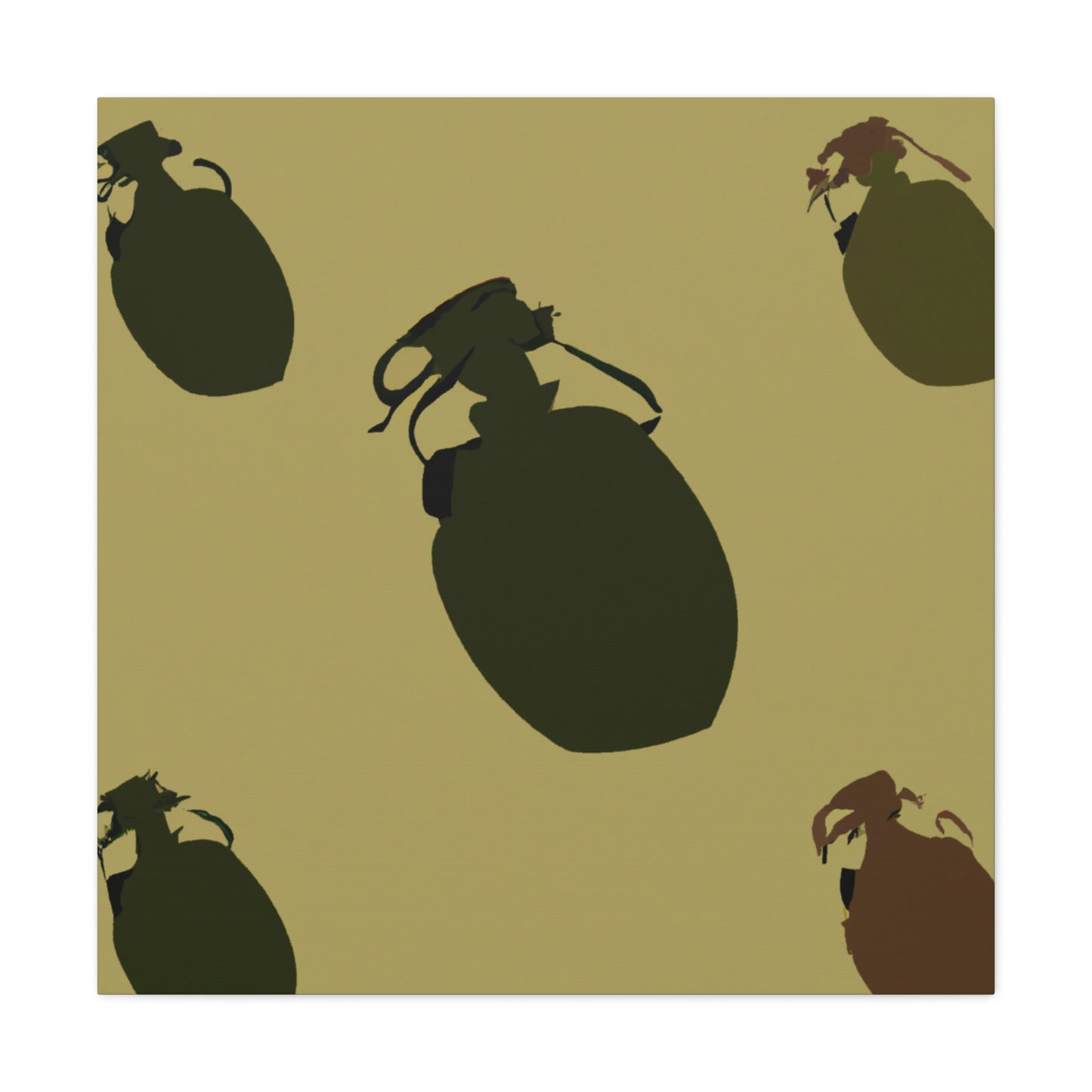 Grenades: Minimalist Art - Canvas