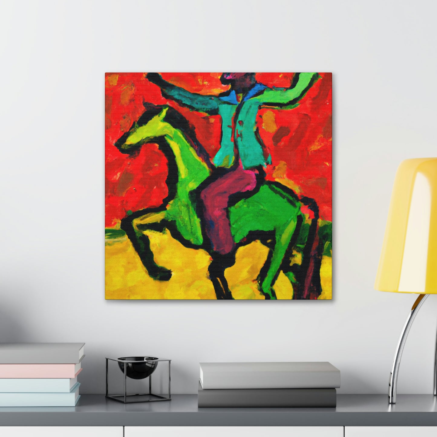 Cavalryman: Bold Fountain - Canvas