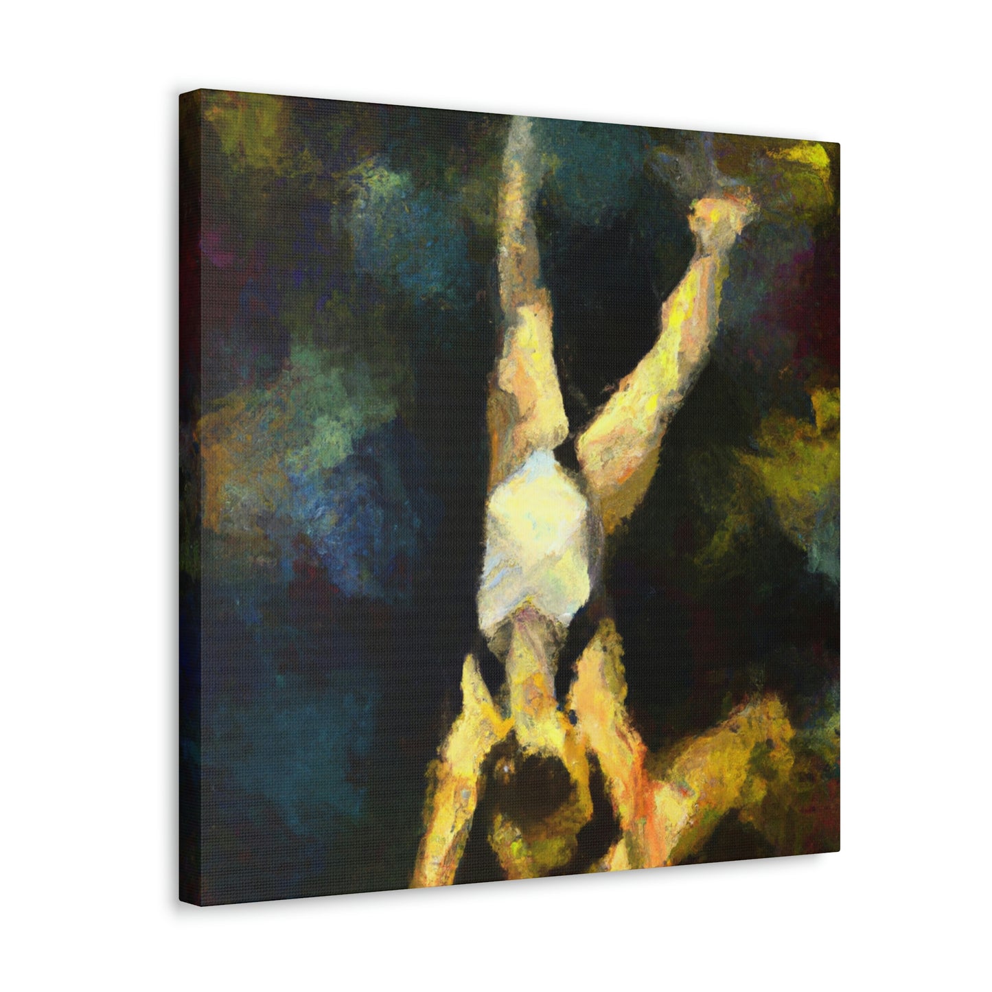 "Gymnasts in Motion" - Canvas