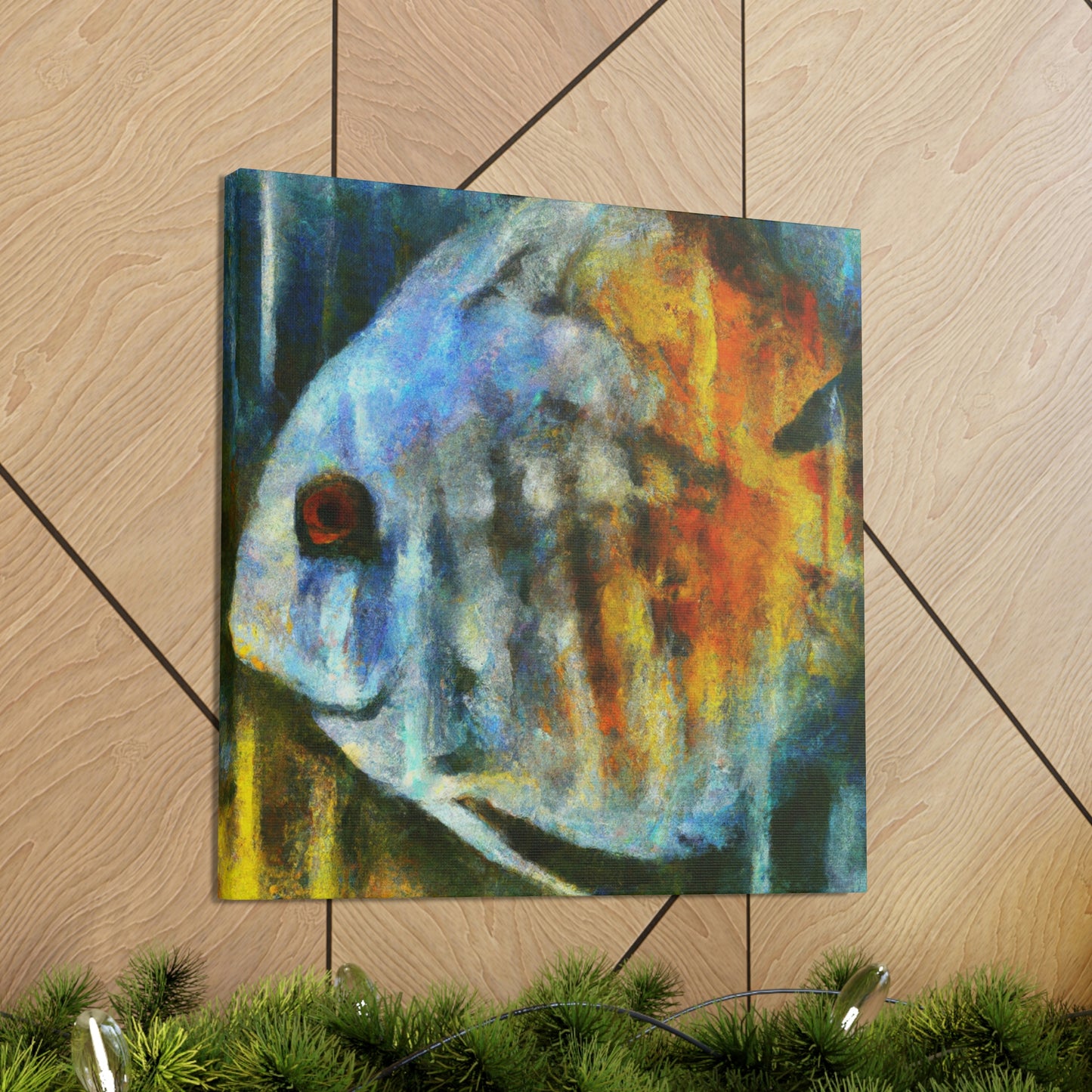 Discus Through Expressionism - Canvas