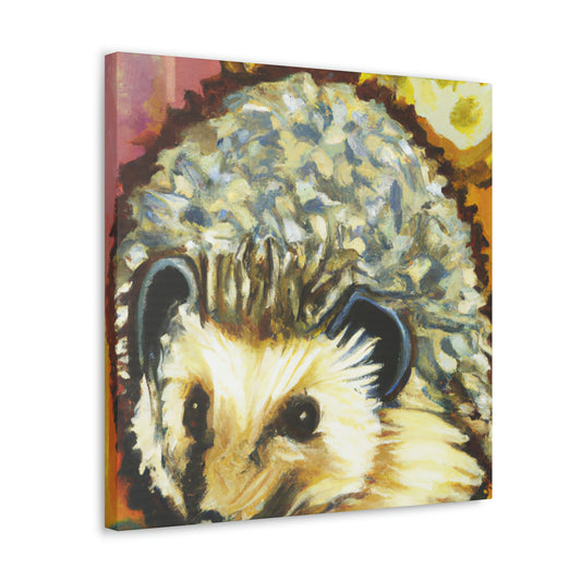 "Hedgehogs in Art Deco" - Canvas