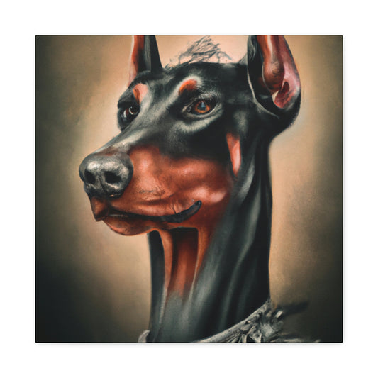 "Fierce Doberman Majesty" - Canvas