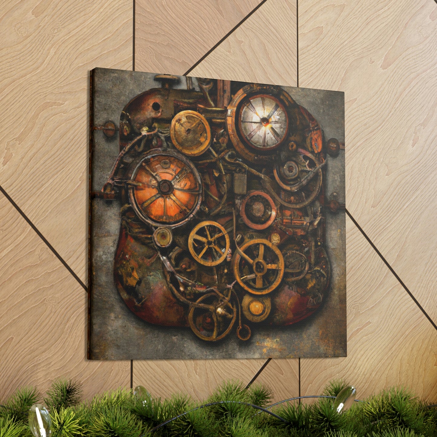 Clockwork Cloudscape Dreaming - Canvas