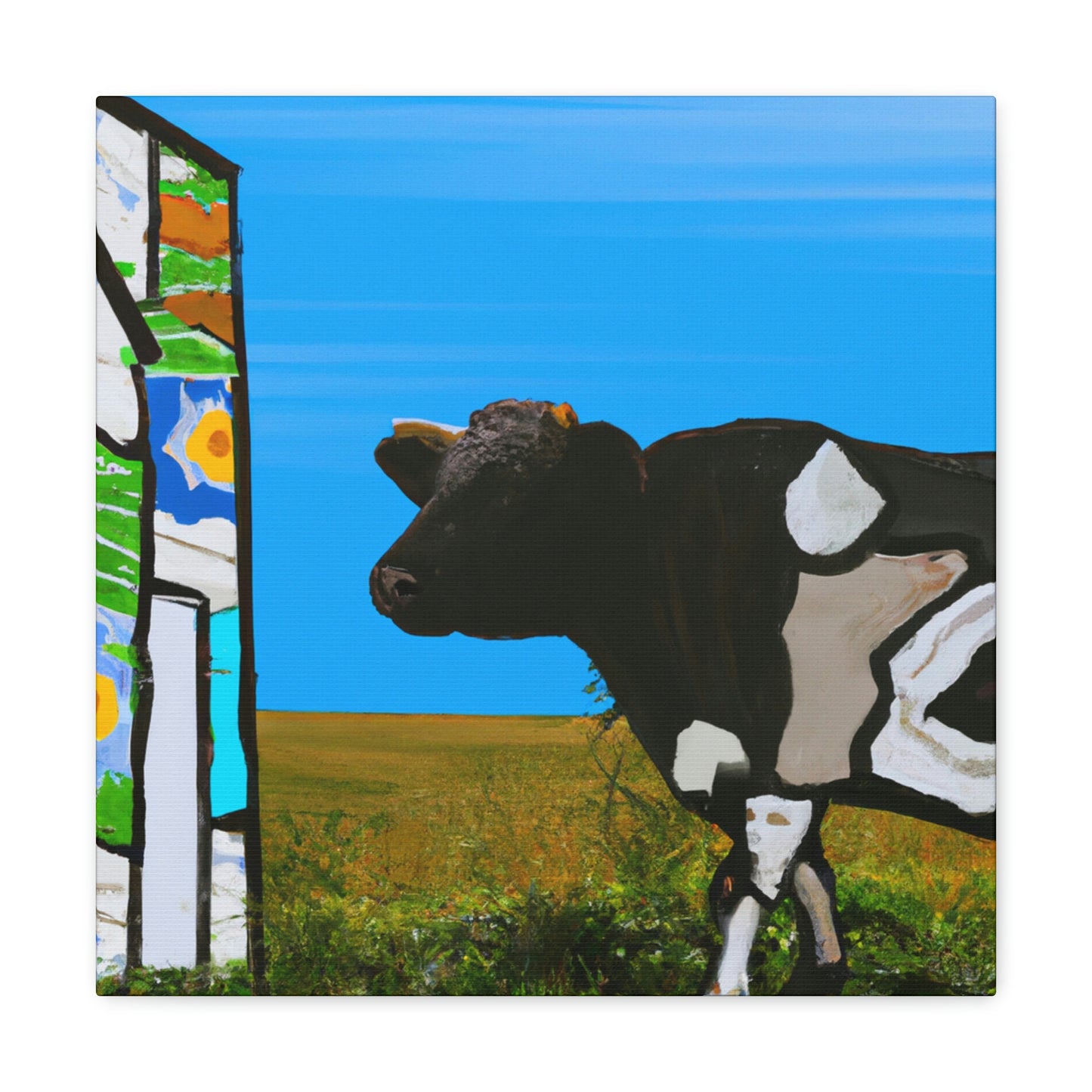 Calf in Pasturesm - Canvas