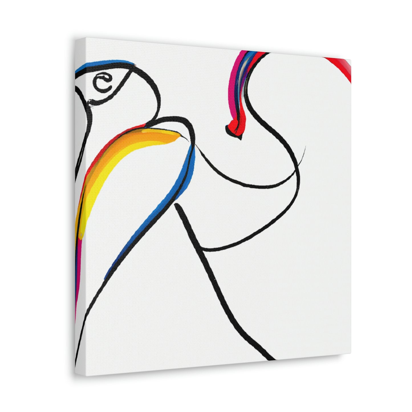 "Macaws in Minimalism" - Canvas