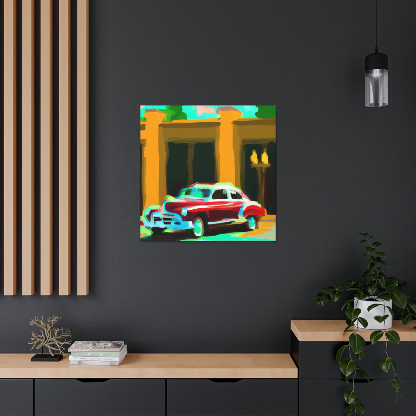 "Minimalist Classic Automobile" - Canvas