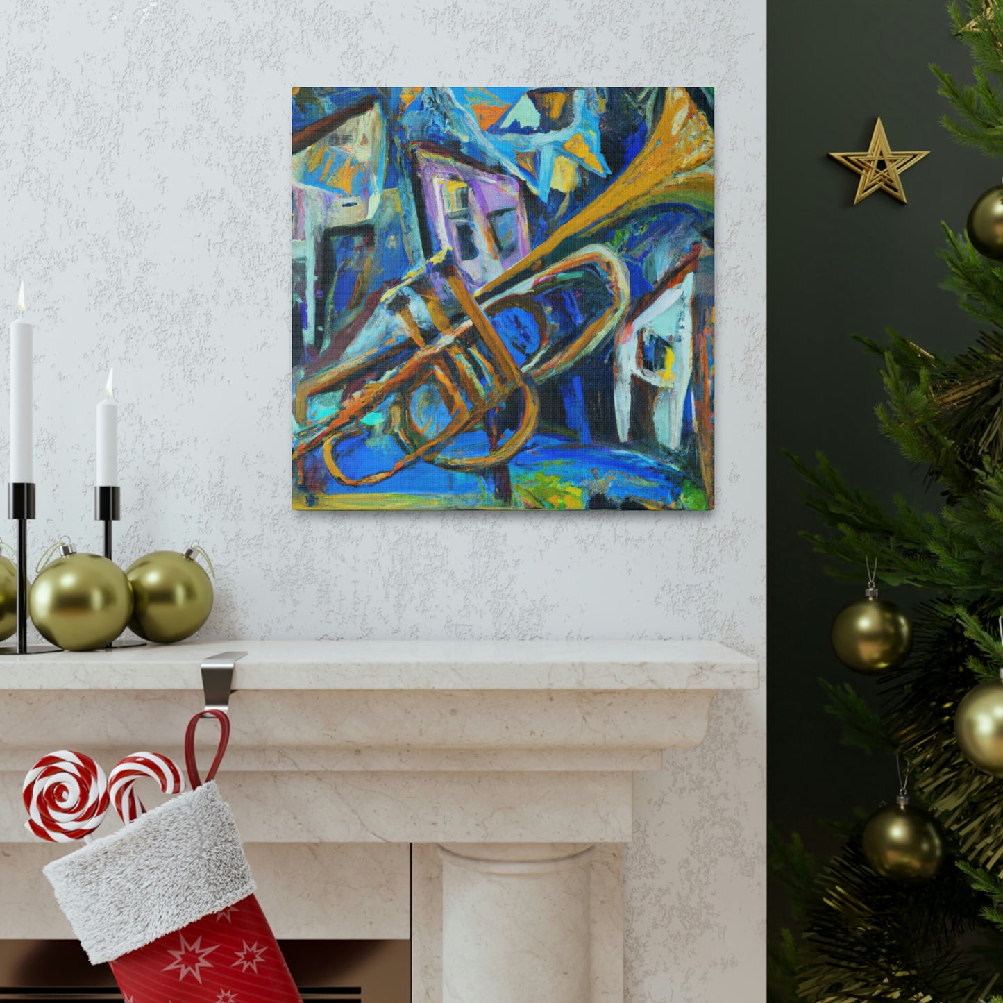 Serenading Trumpet Melody - Canvas