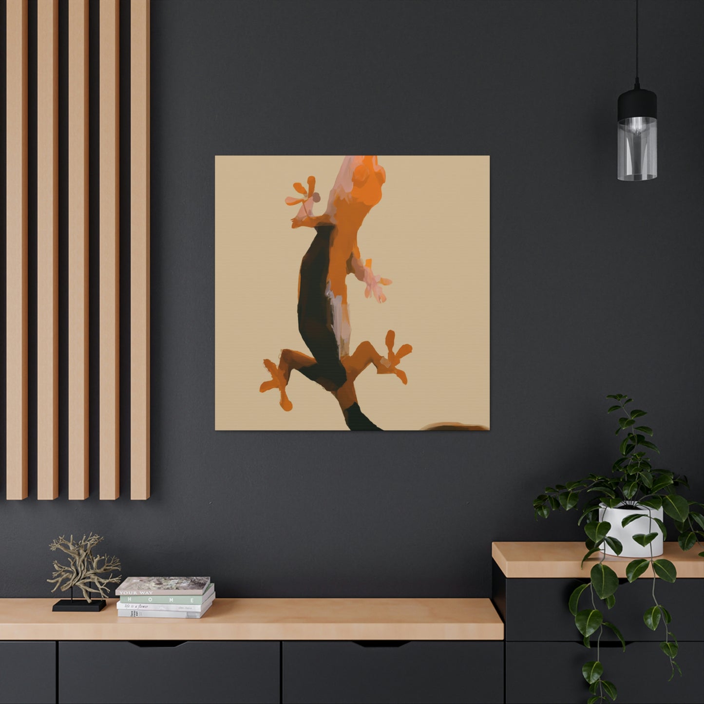 Crested Gecko Simplicity - Canvas