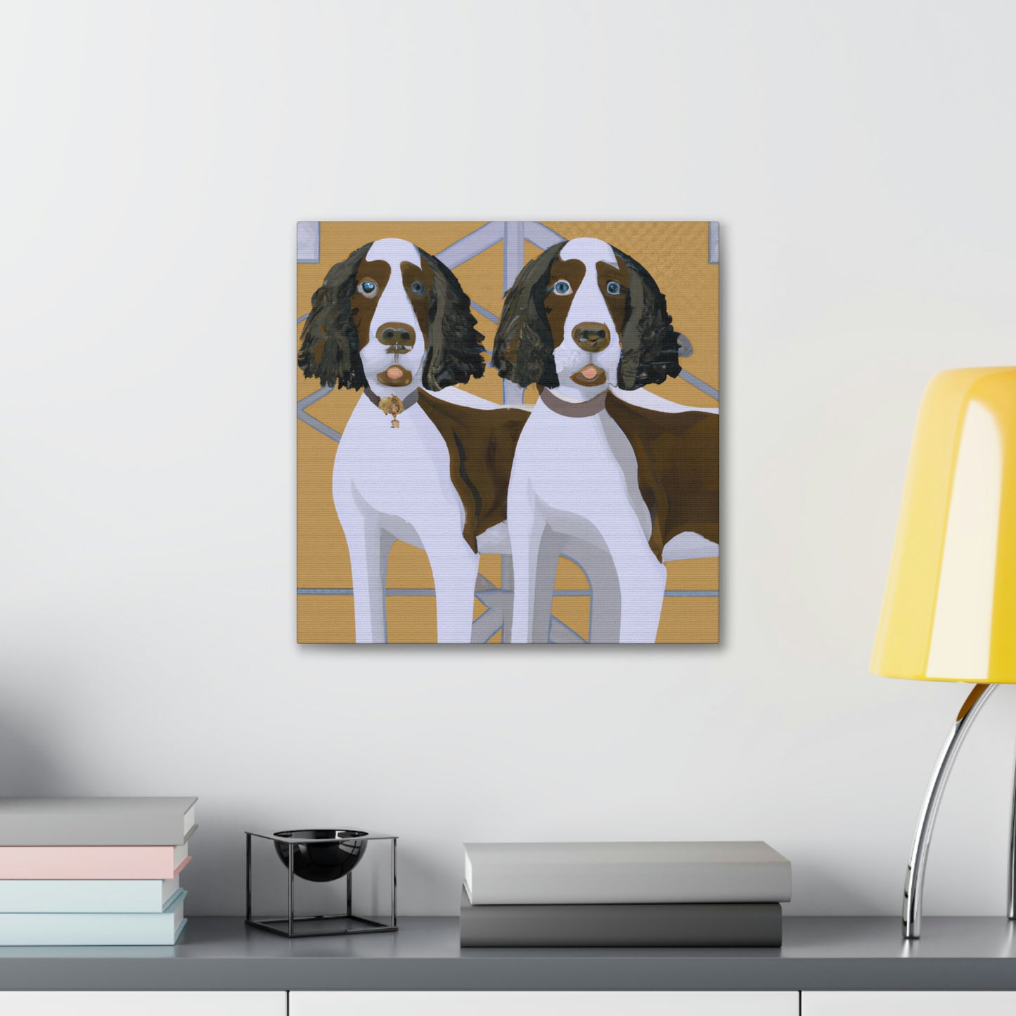 "Springer in Style Deco" - Canvas