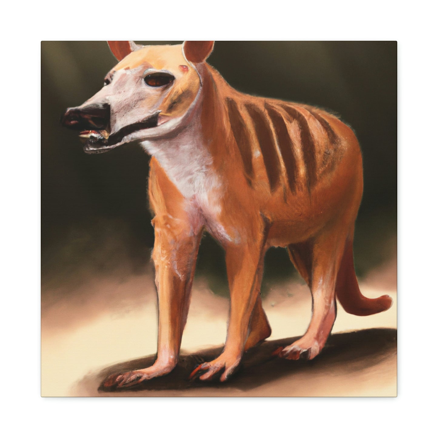 "The Tasmanian Tiger Awakens" - Canvas