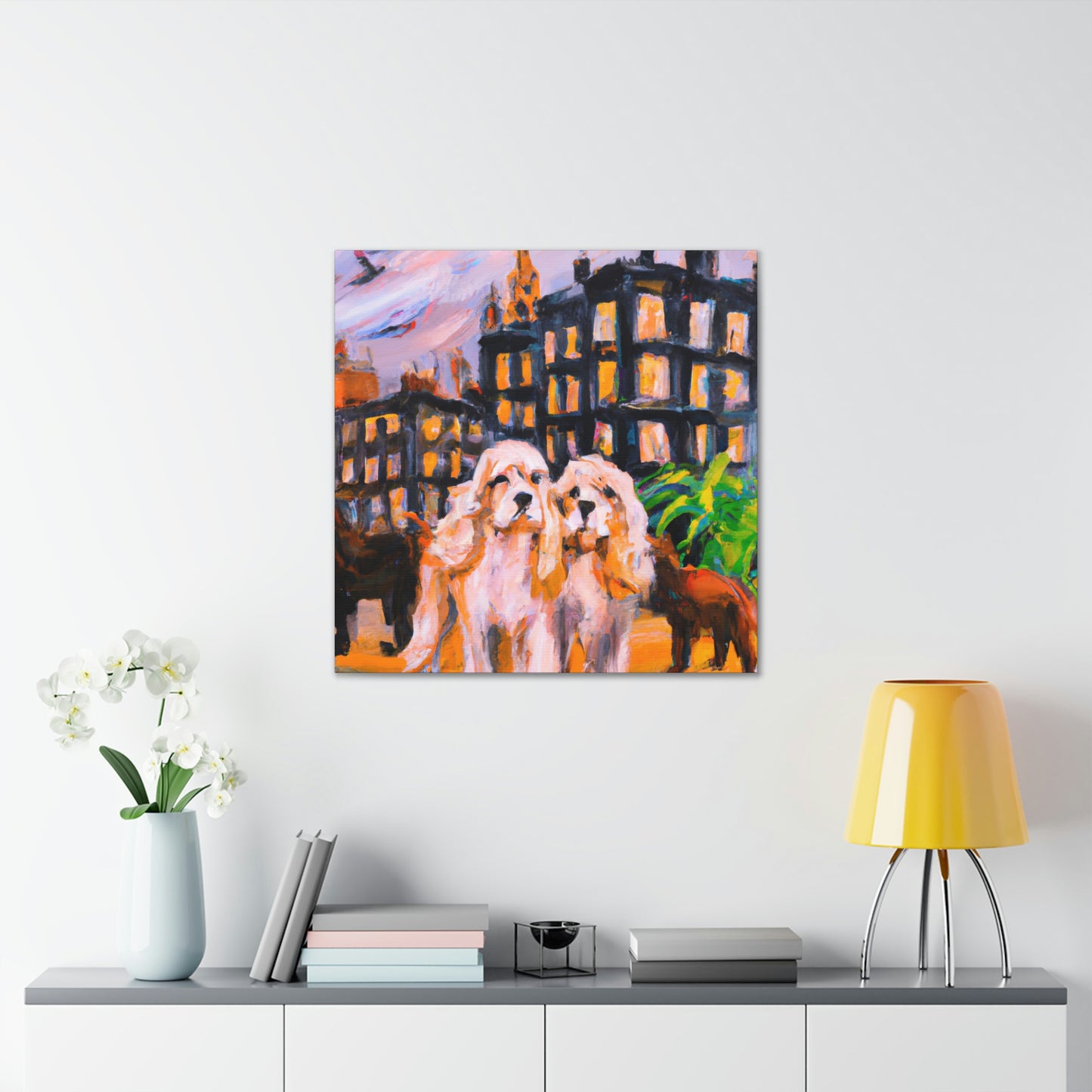 "Cocker Spaniel Unleashed" - Canvas