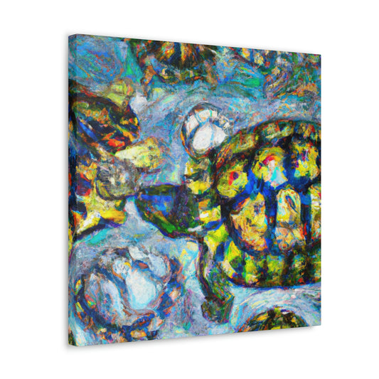 Turtles By Monet - Canvas