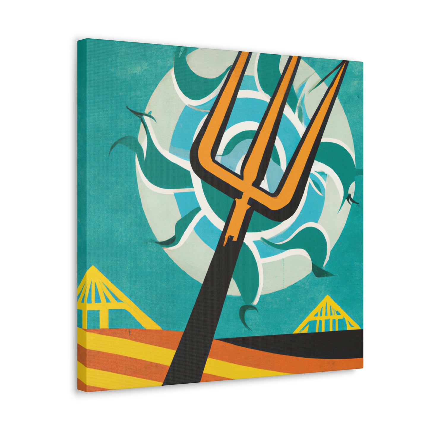 Pitchfork in Deco Style - Canvas