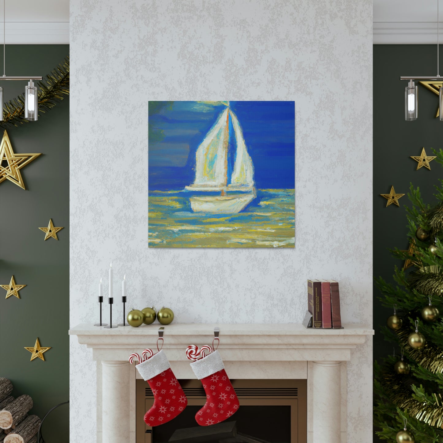 "Sailboat at Sea" - Canvas