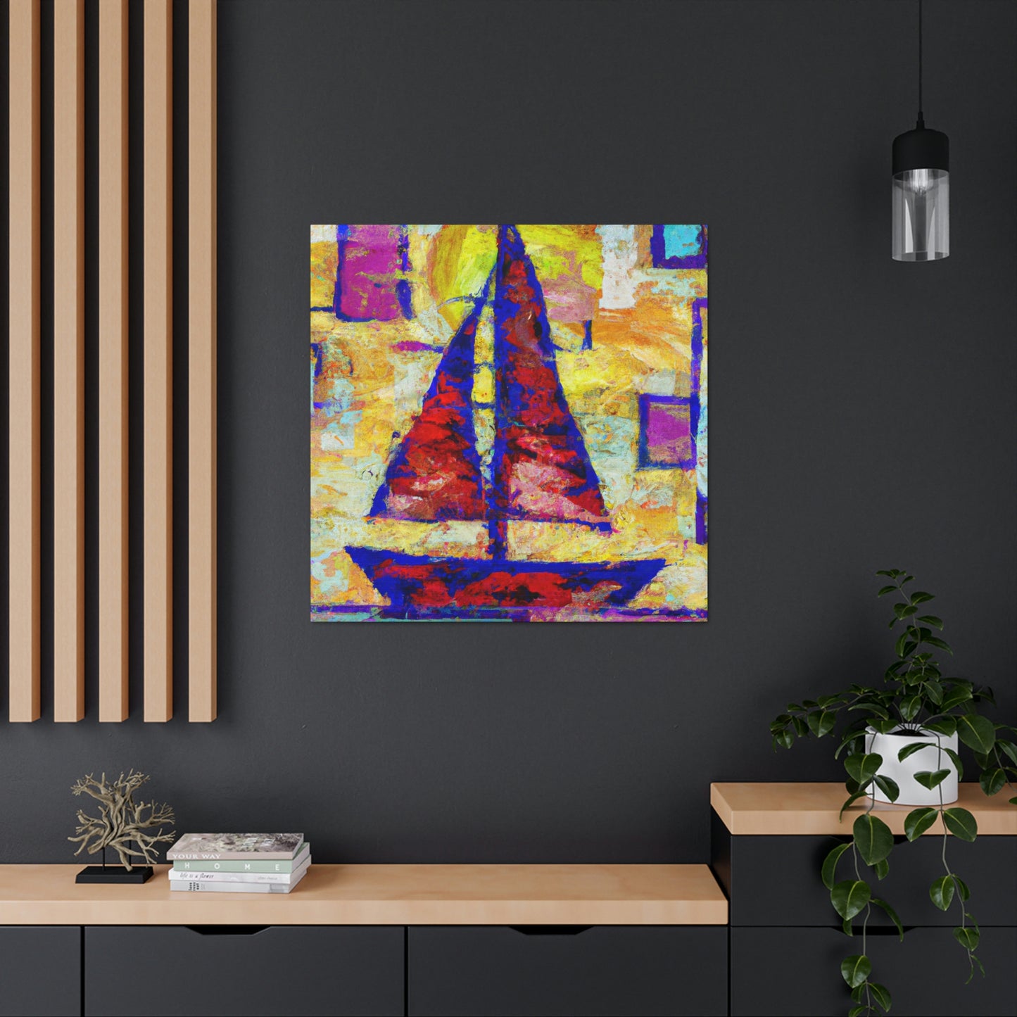 Sailboat on the Horizon - Canvas