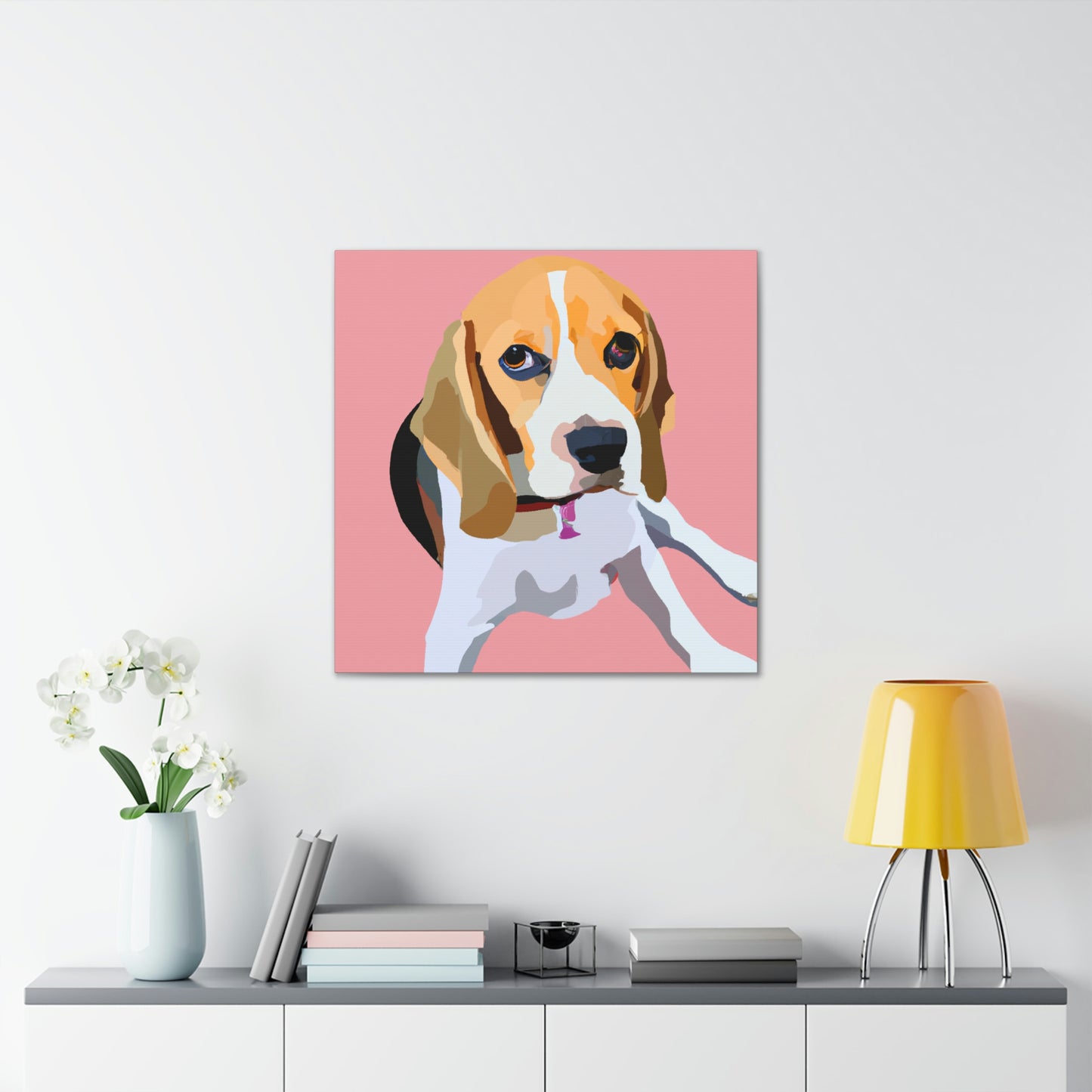 "Regal Beagle Minimalism" - Canvas