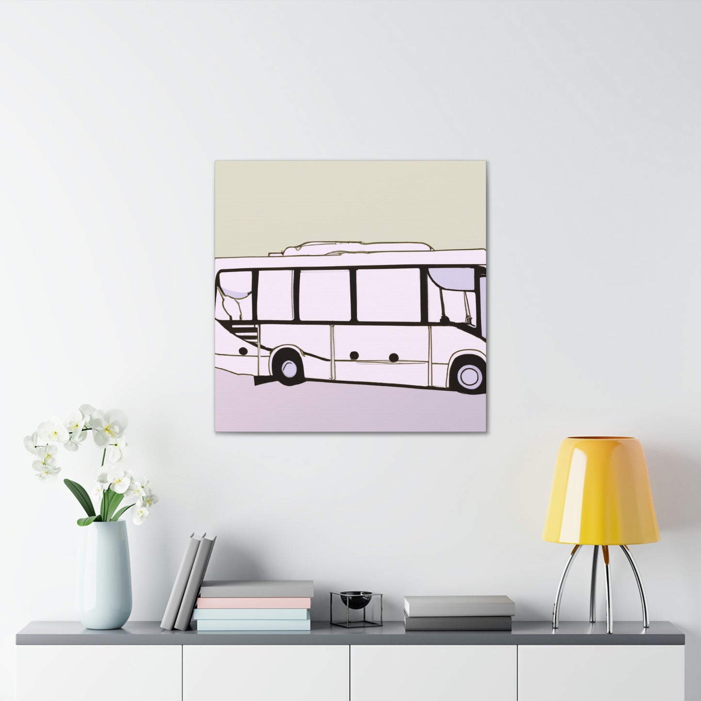 "Bus of Minimalism" - Canvas