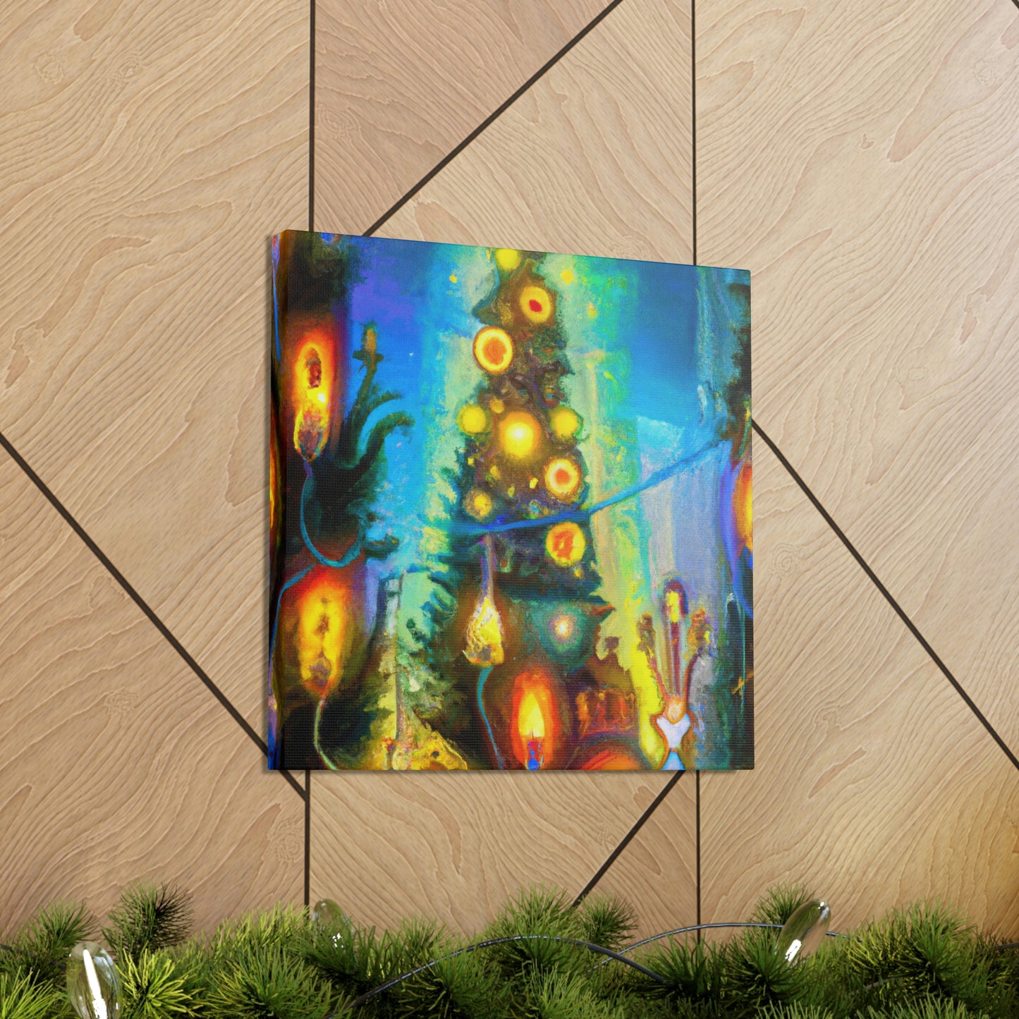 "Christmas Lights Illuminate". - Canvas