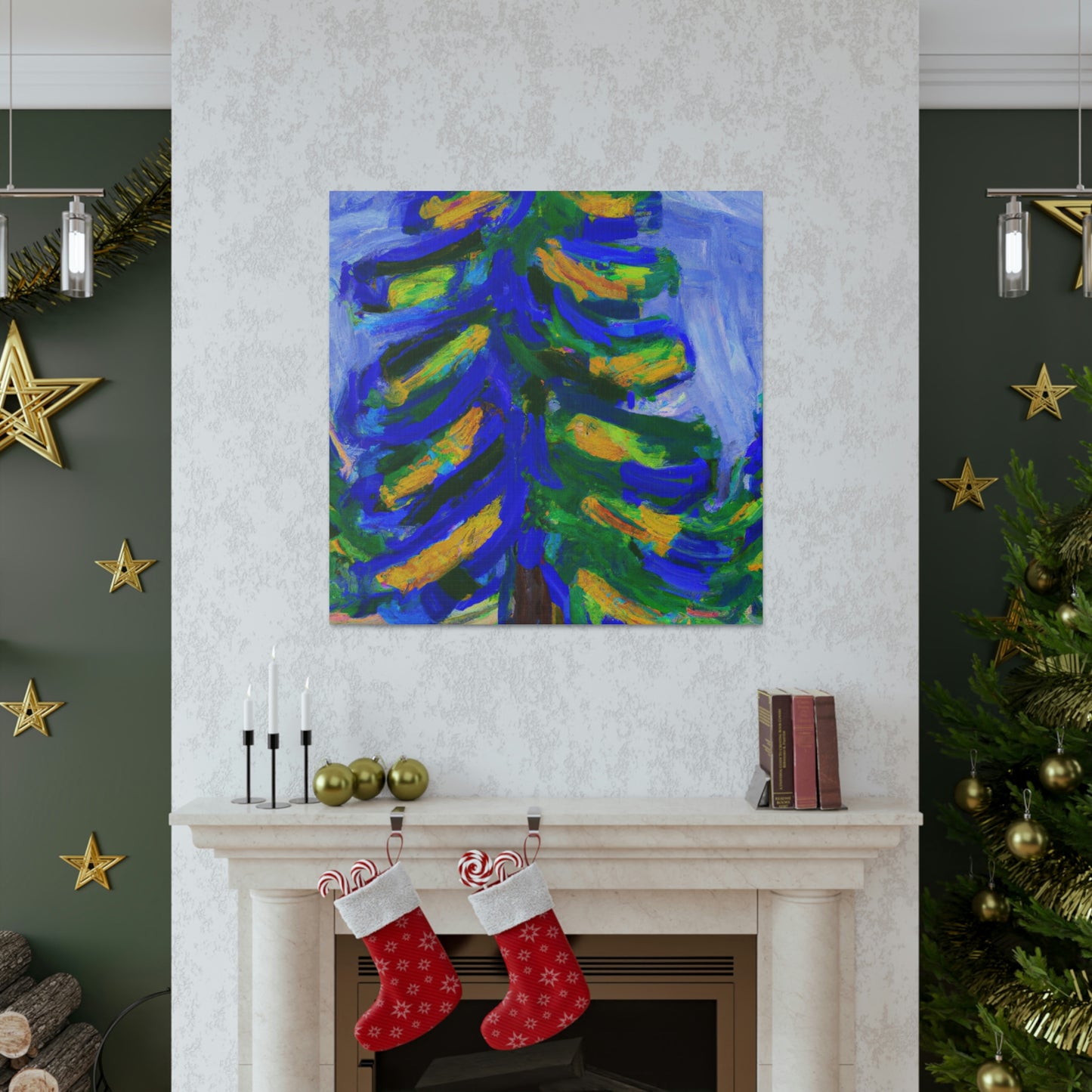 "Spruce Tree Expressionism" - Canvas