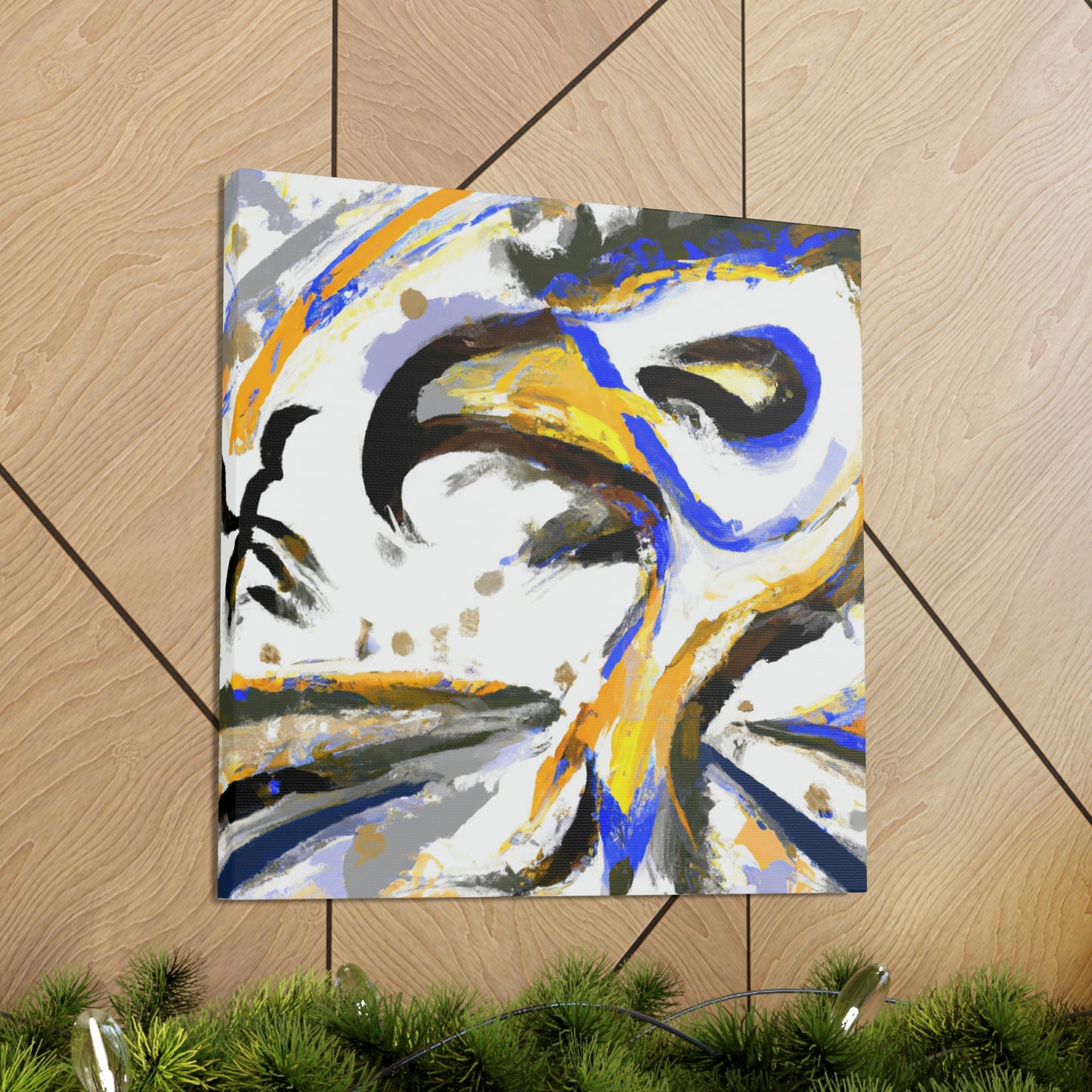 "Hawk in Flight Abstraction" - Canvas