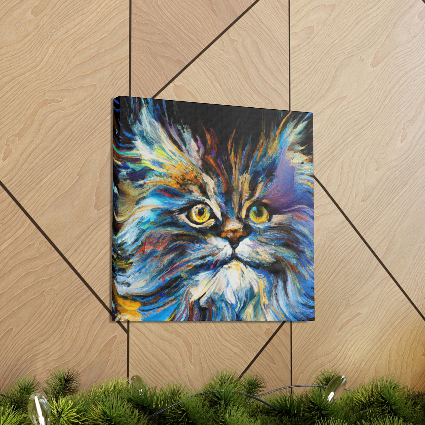 Maine Coon Expressionism - Canvas