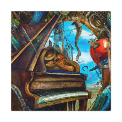 Piano in Expressionism - Canvas