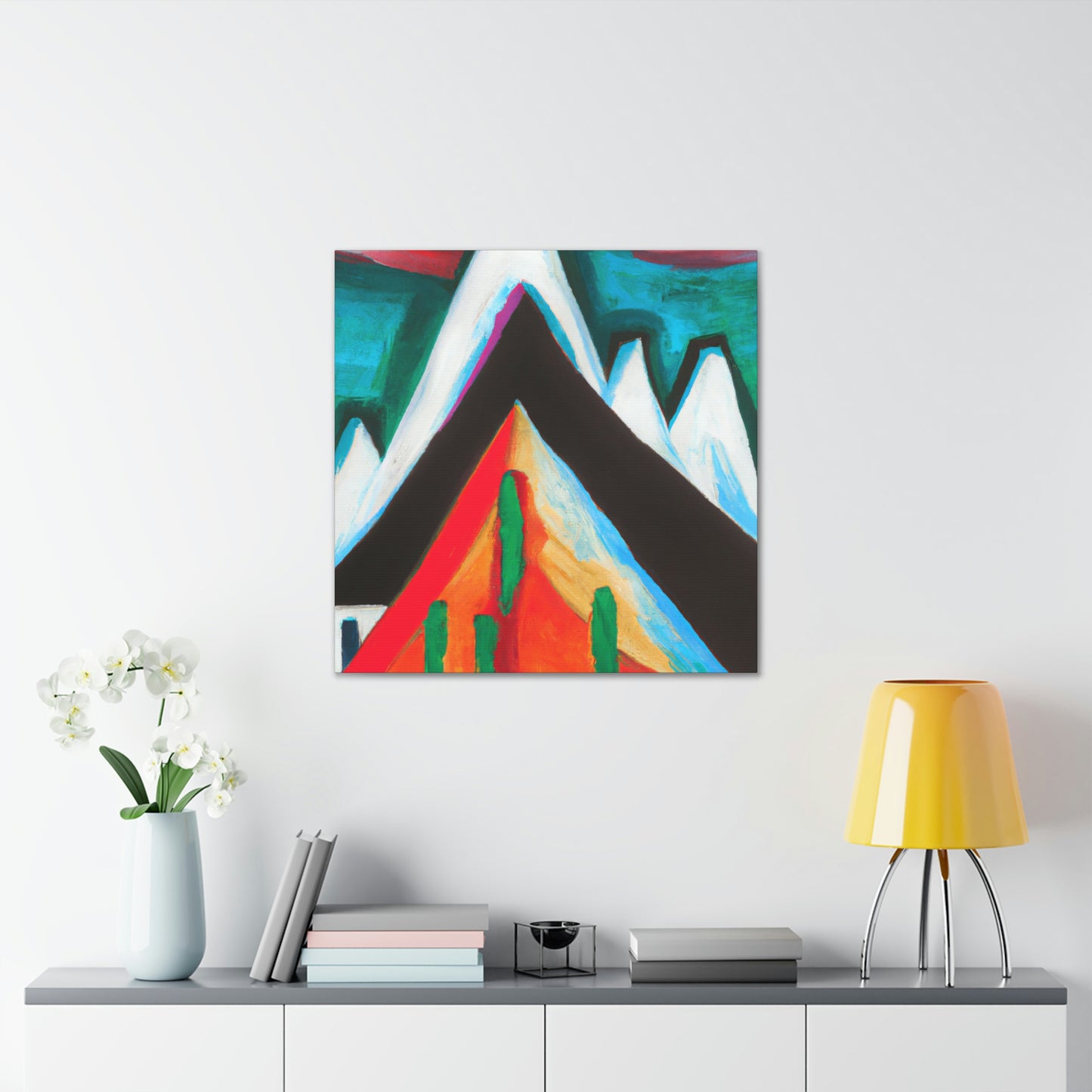 Mountain Abstract Expressionism - Canvas