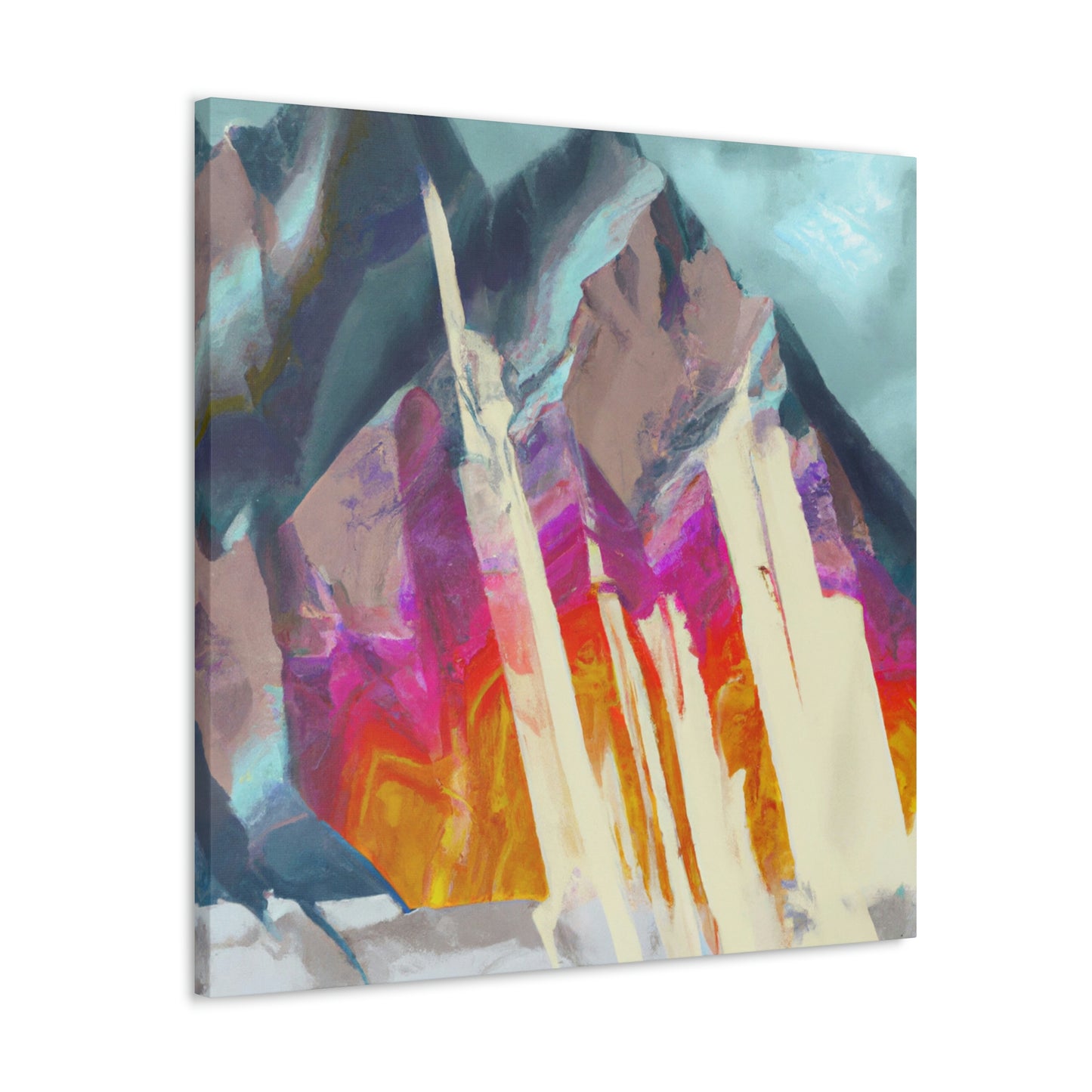 Mountain Abstract Mystery - Canvas